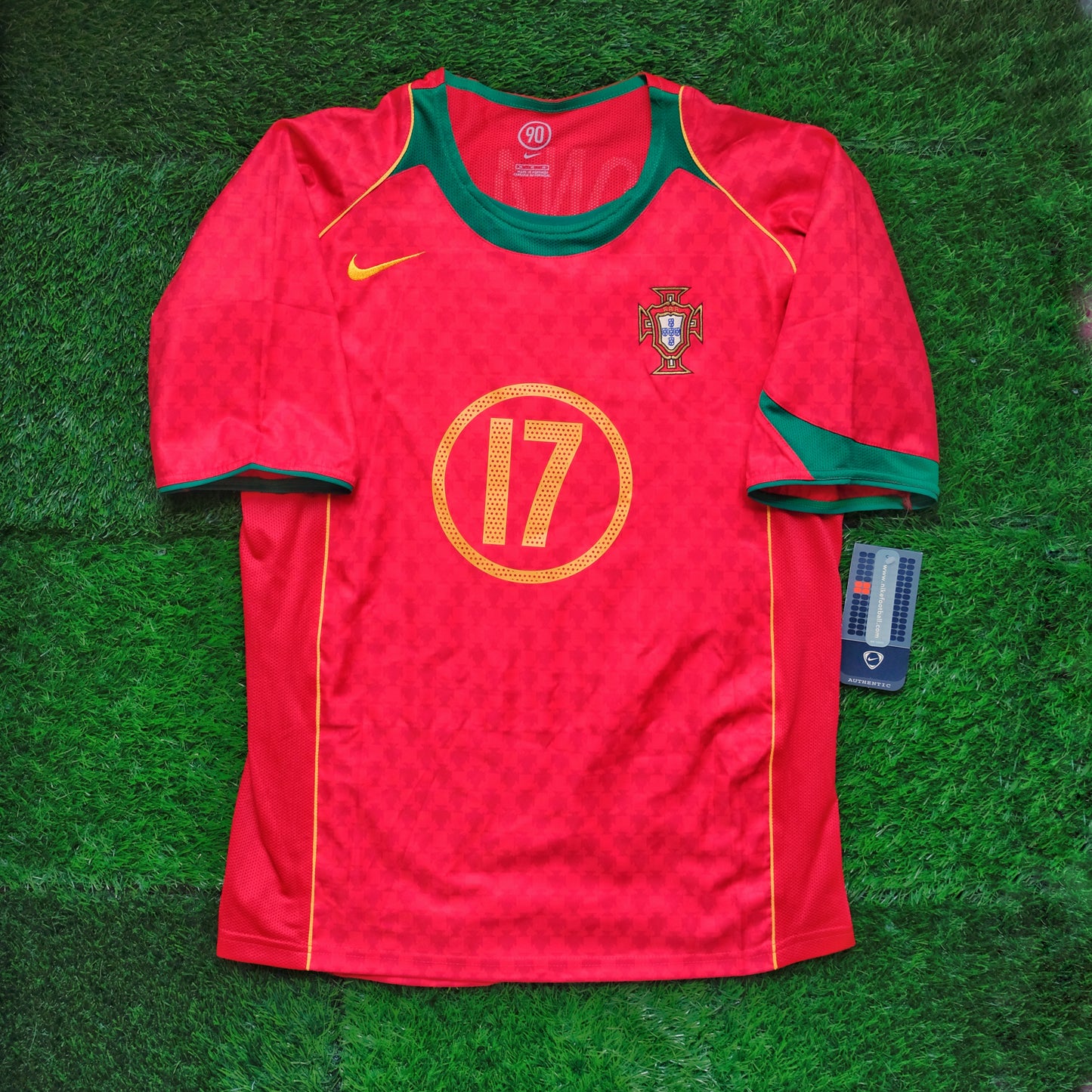 2004/05 Portugal #17 C.RONALDO Home Jersey (M)