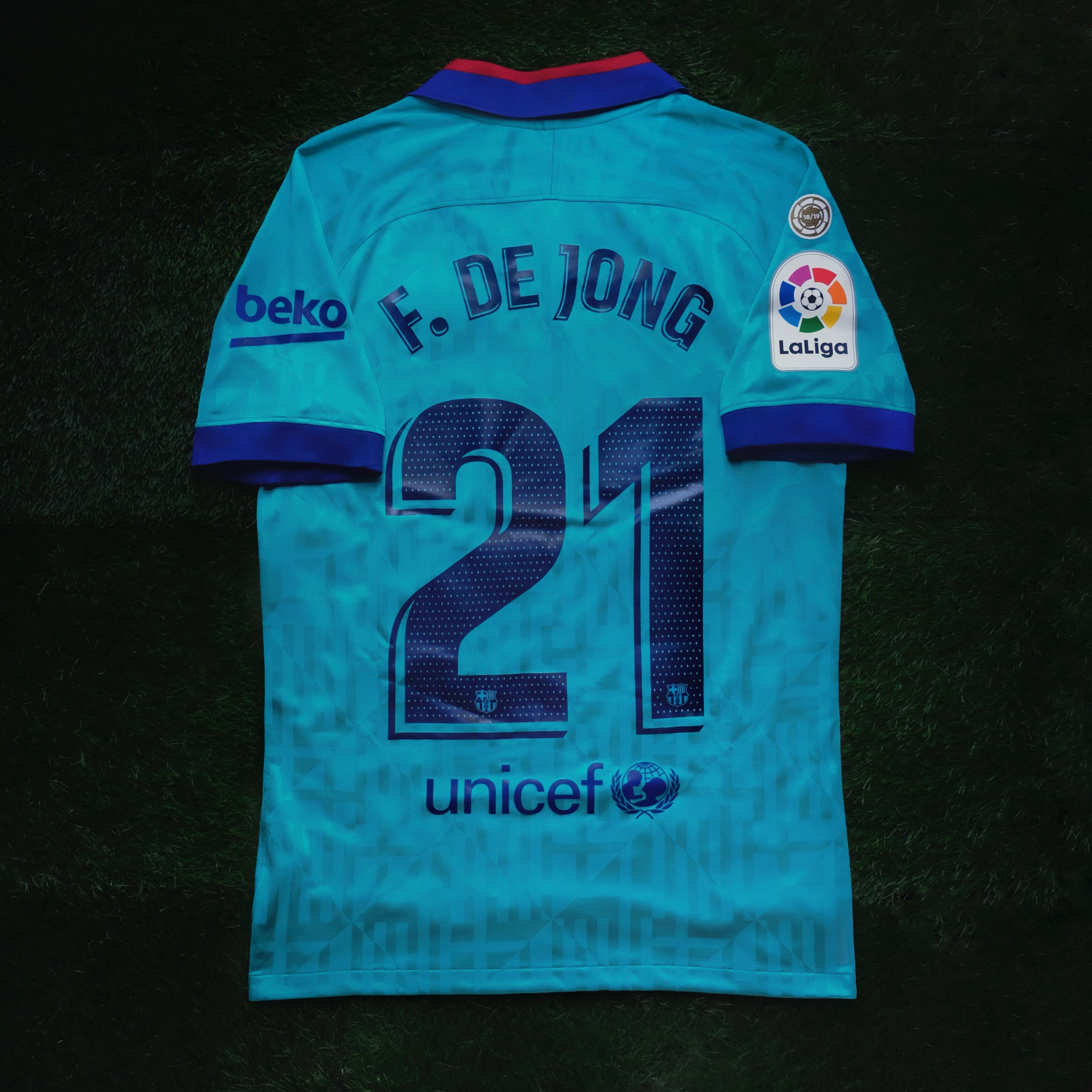 2019/20 Barcelona #21 F. DE JONG Third Jersey (S)