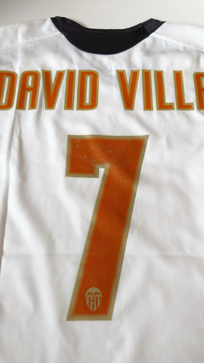 2005/06 Valencia #7 DAVID VILLA Home Jersey (L)