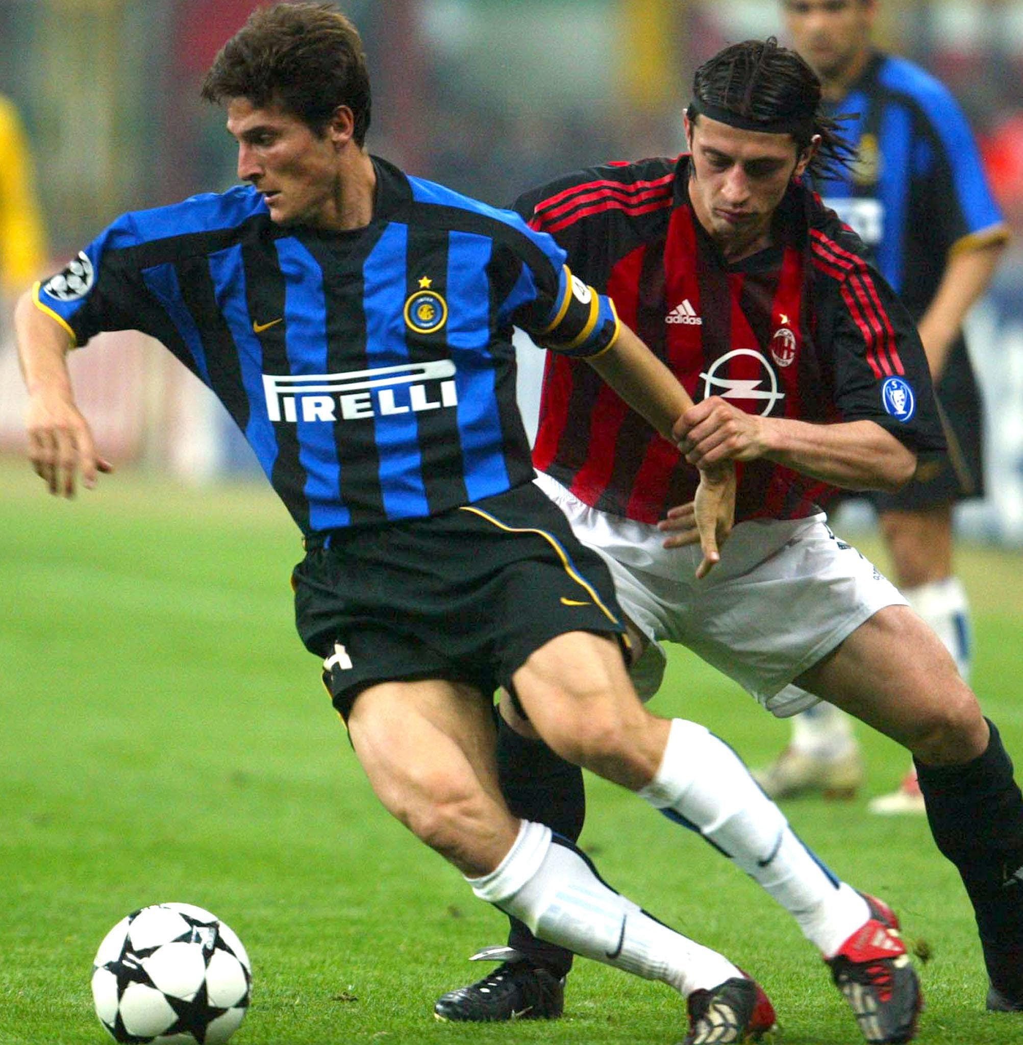 2002/03 Inter Milan #4 J.ZANETTI Home Jersey (XL) – Double Kick