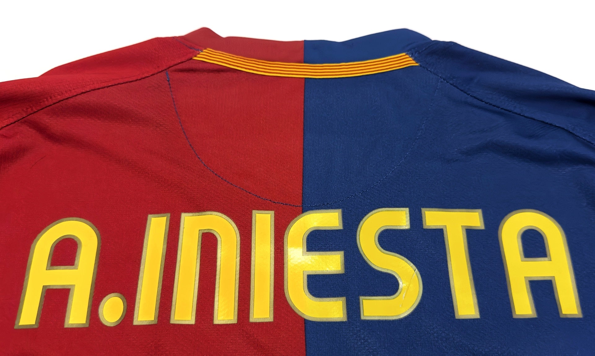 2008/09 Barcelona #8 A. INIESTA Home Jersey (L) L/S – Double Kick