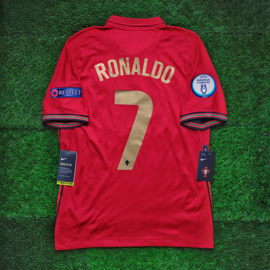 2020/21 Portugal #7 RONALDO Home Jersey (M)