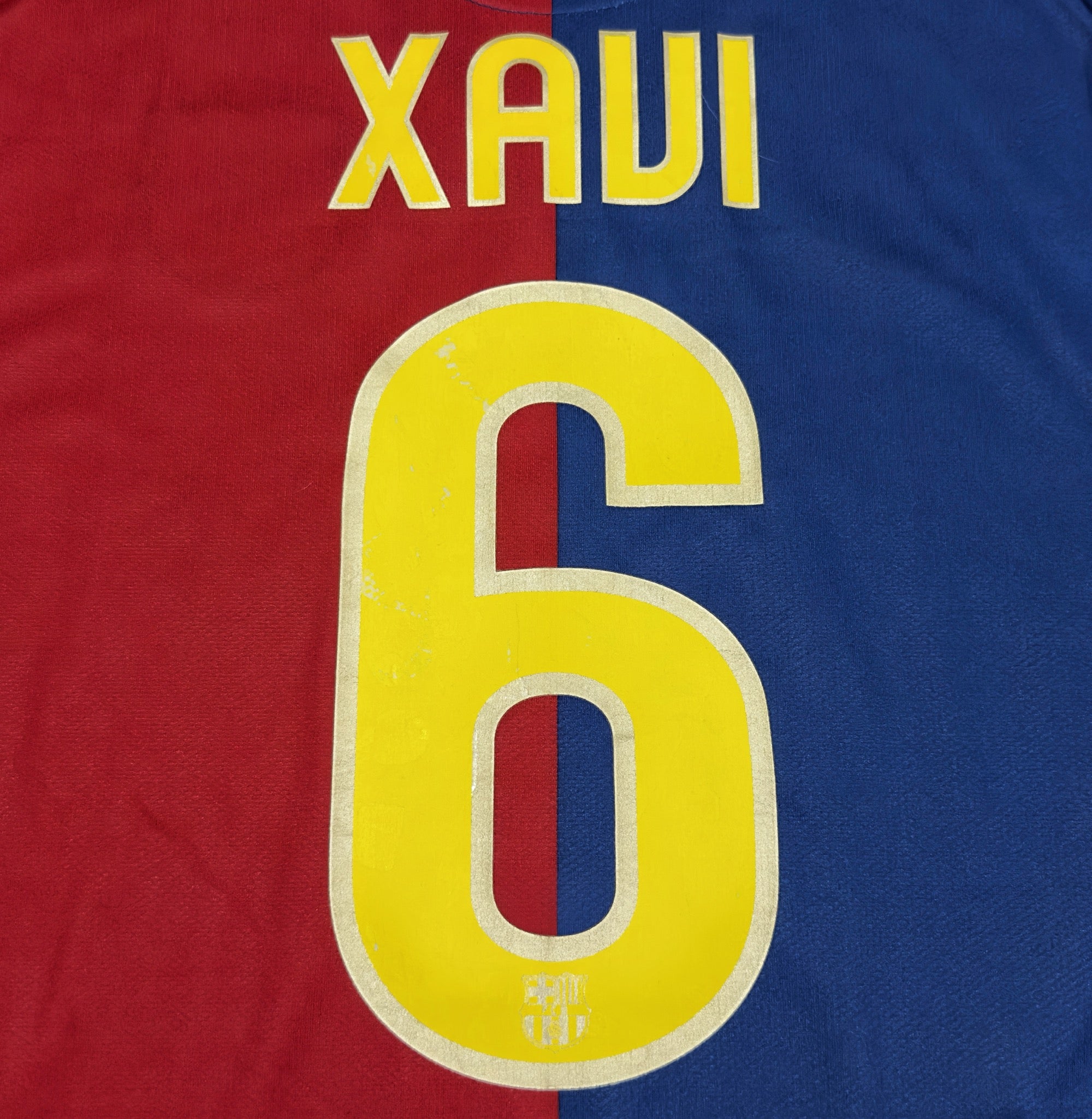 2008/09 Barcelona #6 XAVI Home Jersey (L) L/S