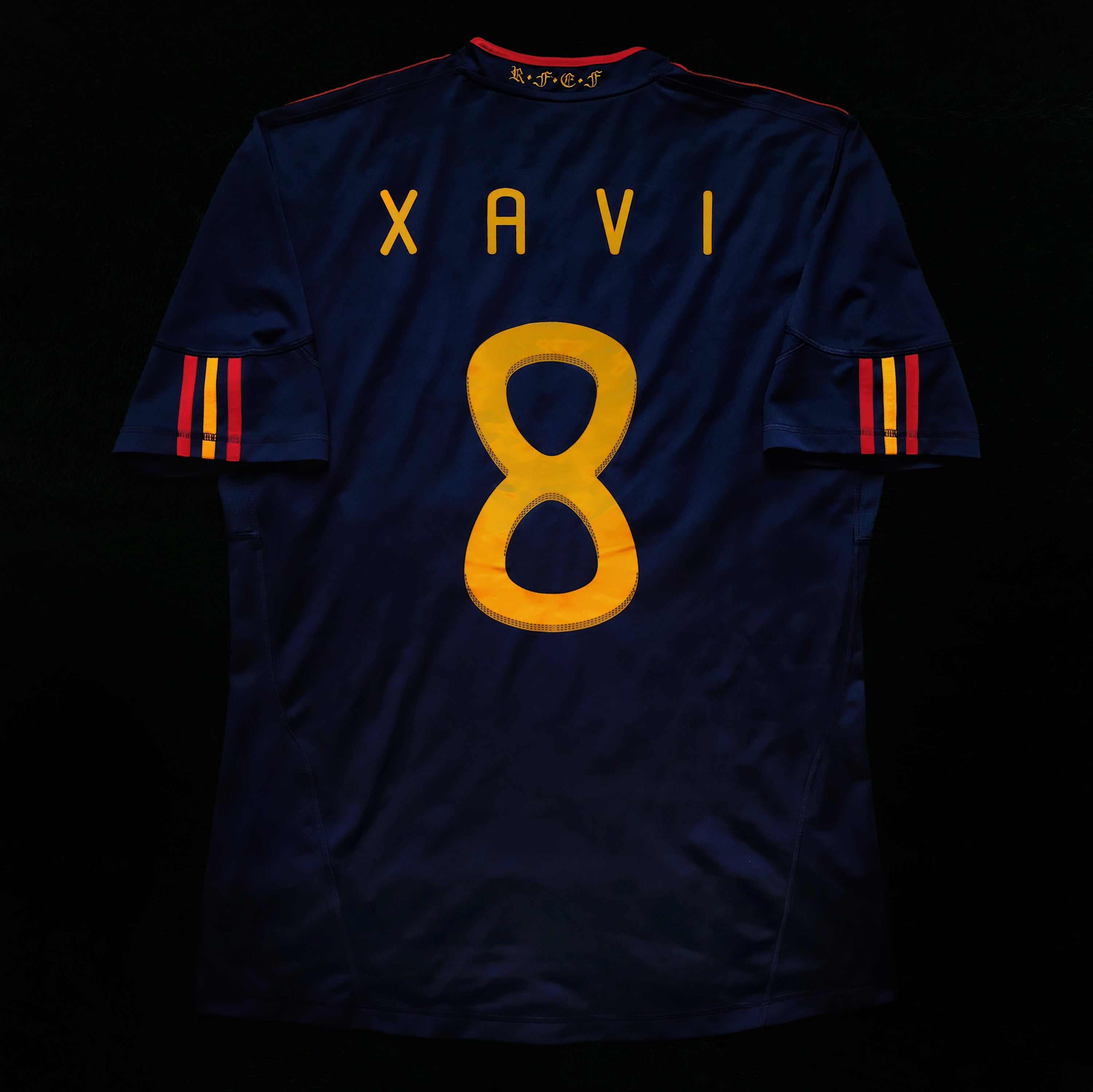 2010 Spain #8 XAVI Away Jersey (L)