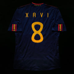 2010 Spain #8 XAVI Away Jersey (L)