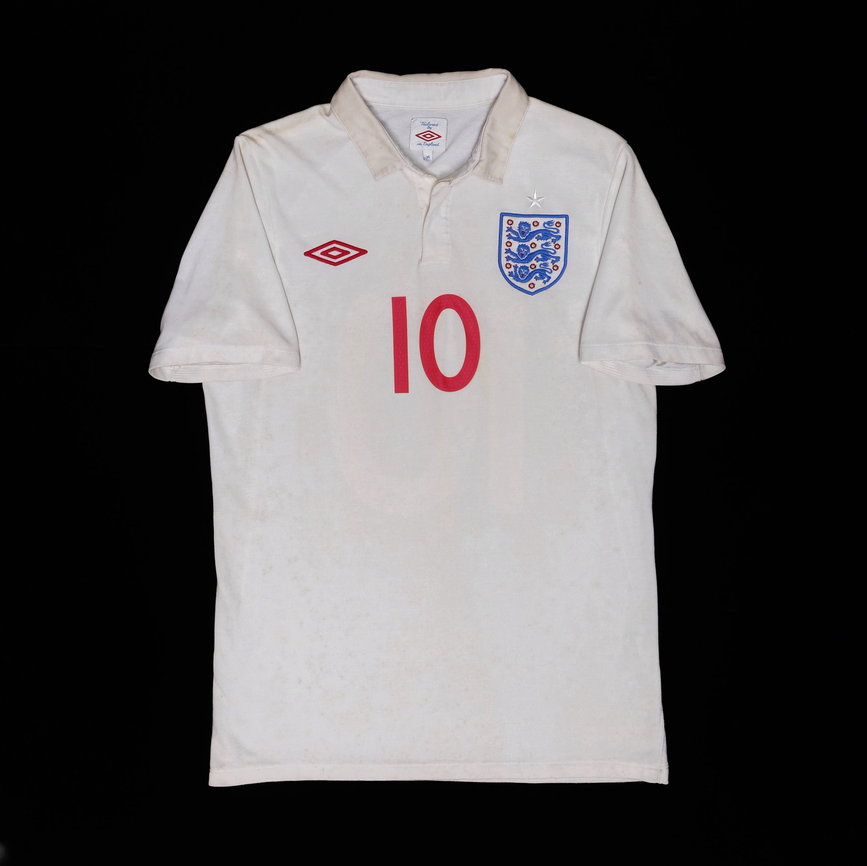 2009/10 England #10 ROONEY Home Jersey (S)