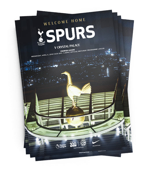 2019-04-03 Tottenham Hotspur v Crystal Palace Official Match Programme