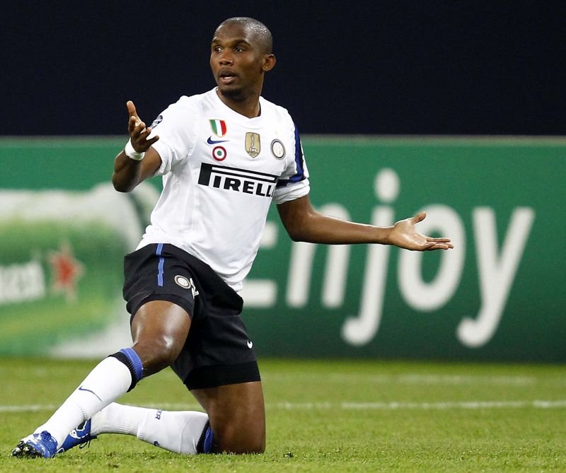 2010/11 Inter Milan #9 ETO'O Away Jersey (L)