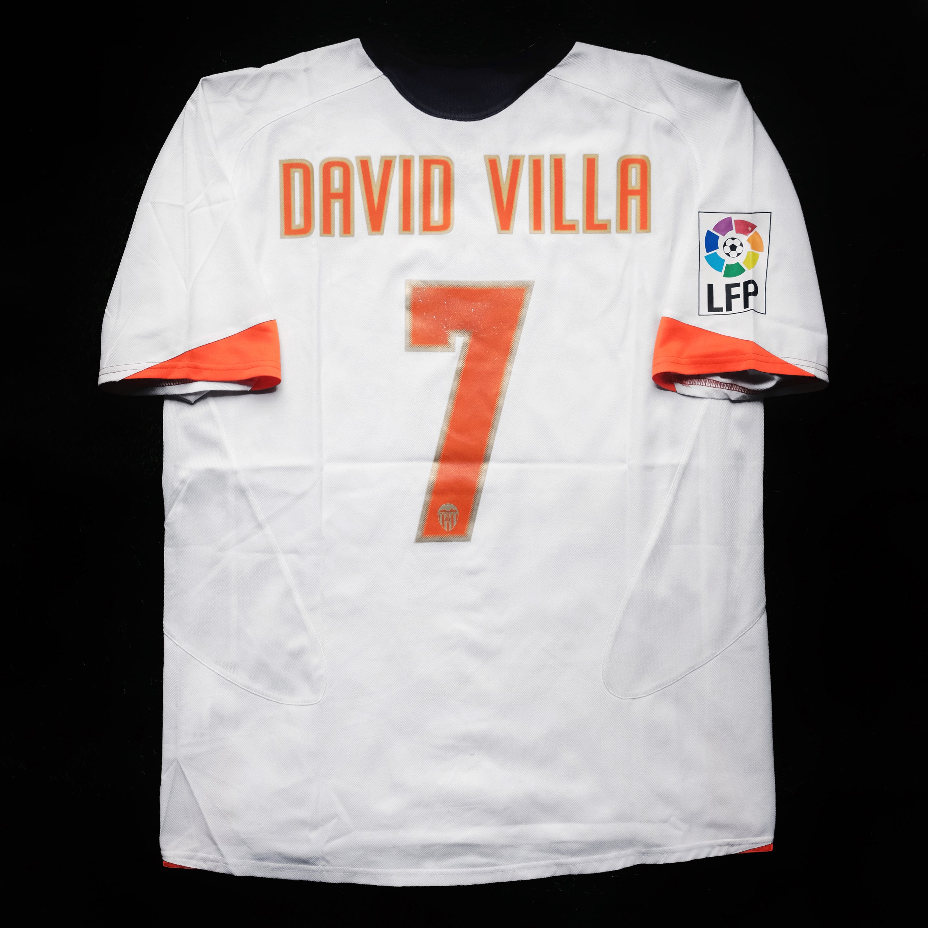 2005/06 Valencia #7 DAVID VILLA Home Jersey (L)