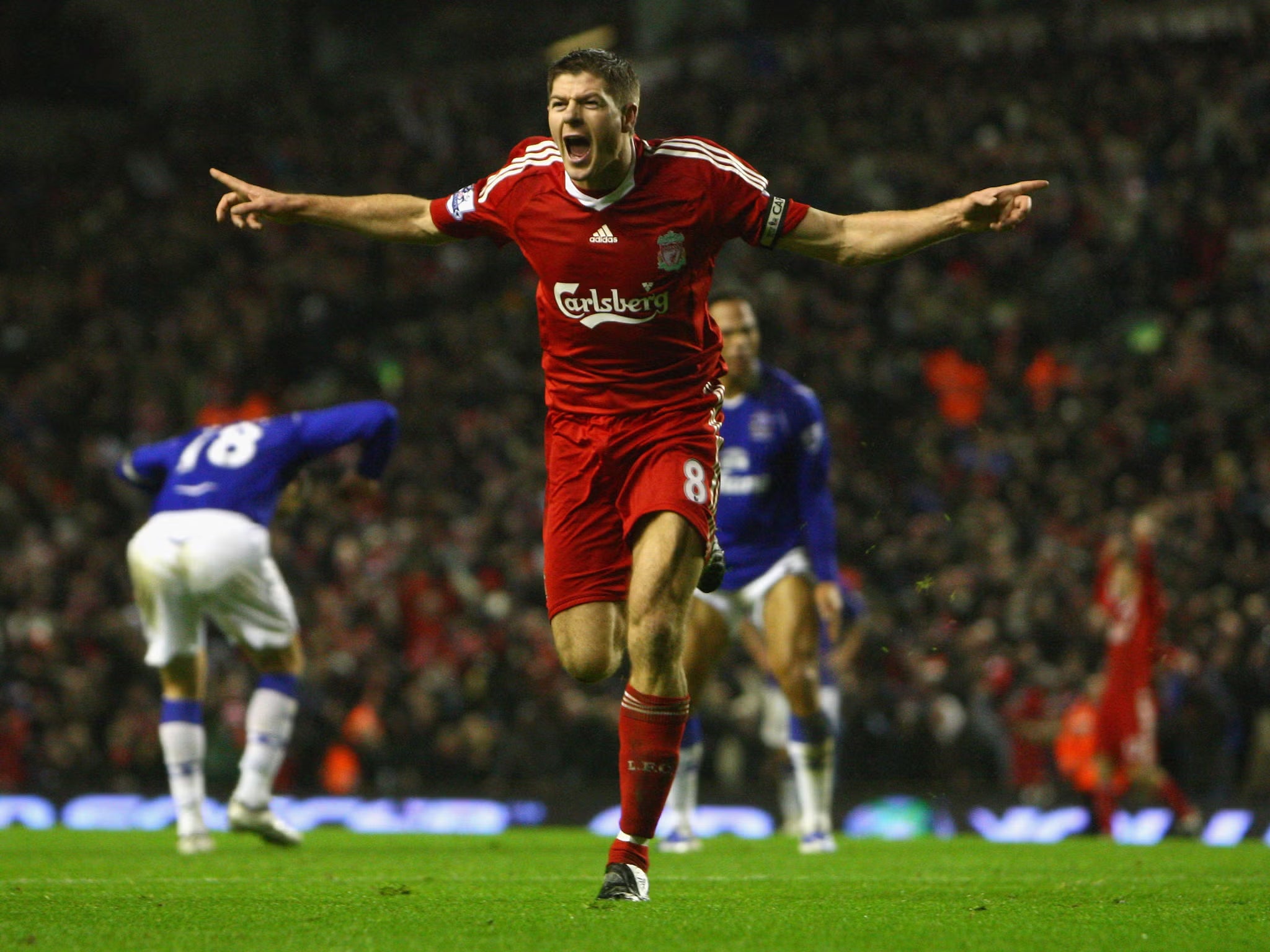 2008/10 Liverpool #8 GERRARD Home Jersey (XL)