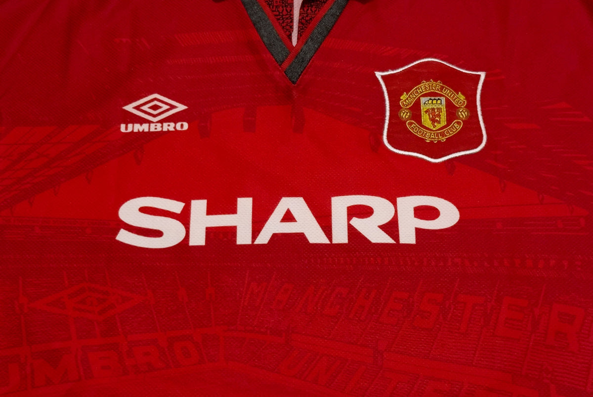 1994/96 Man Utd Home #22 SCHOLES Jersey (M)