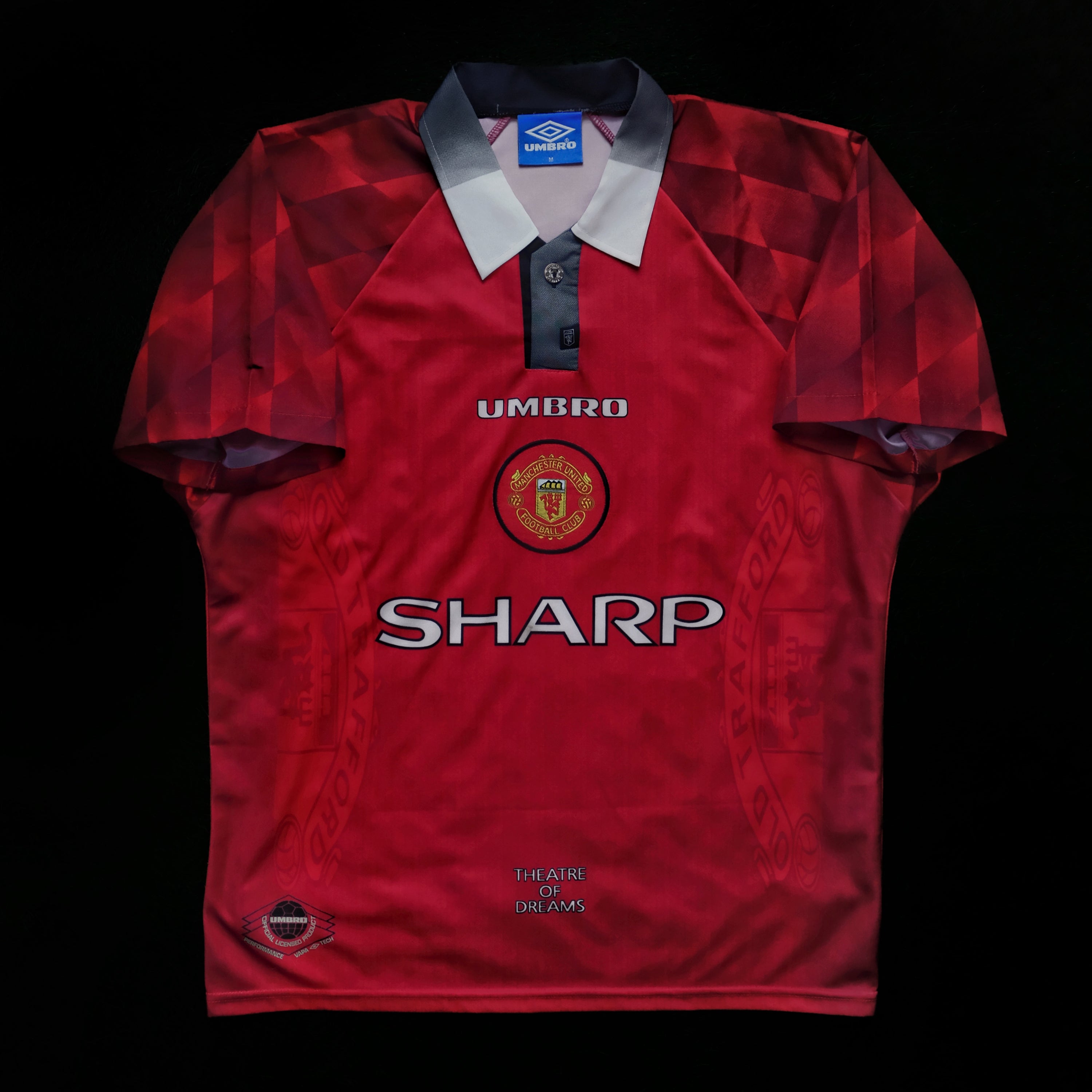 1996/98 Man Utd Home Jersey (M)