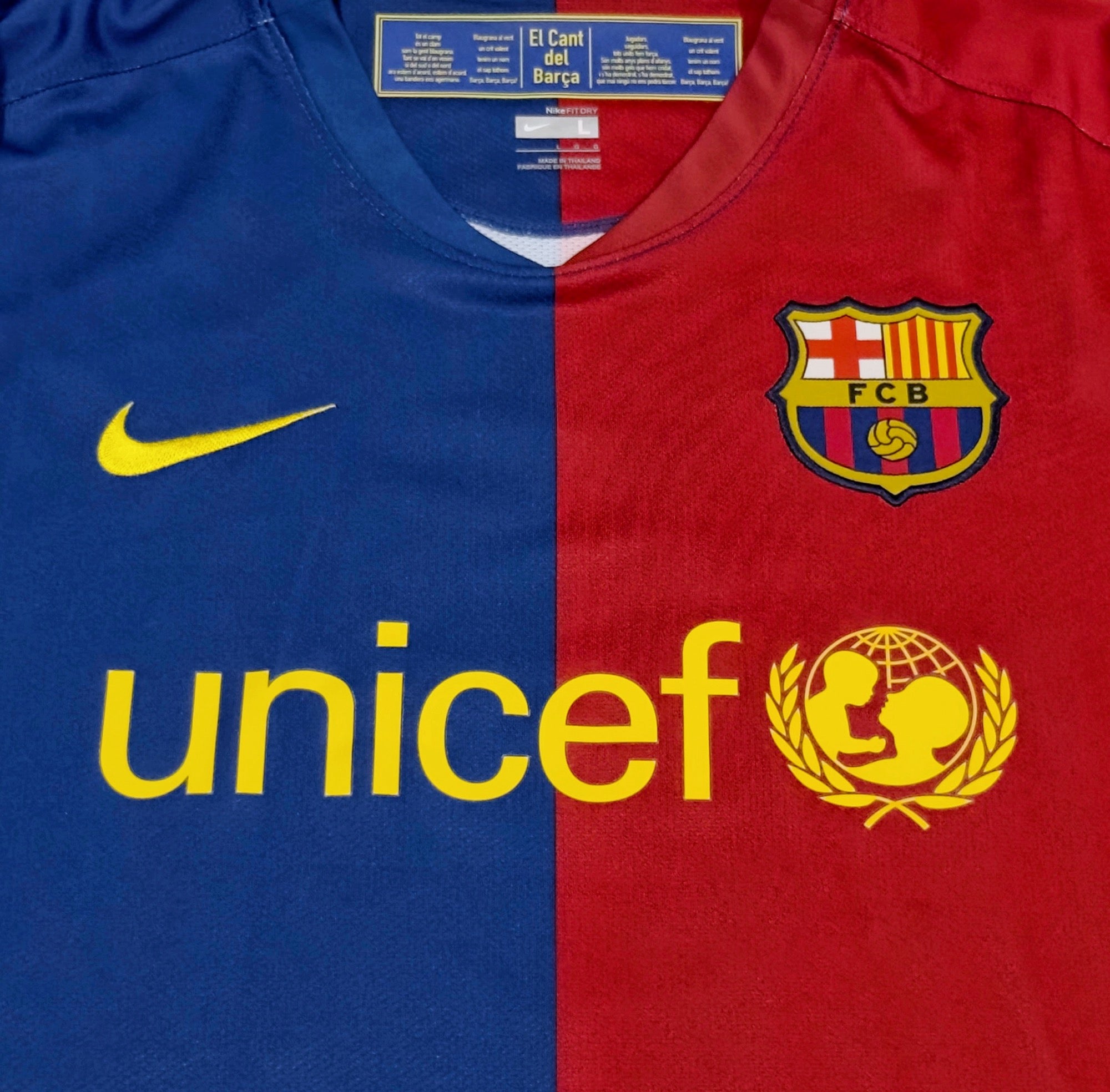 2008/09 Barcelona #6 XAVI Home Jersey (L) L/S