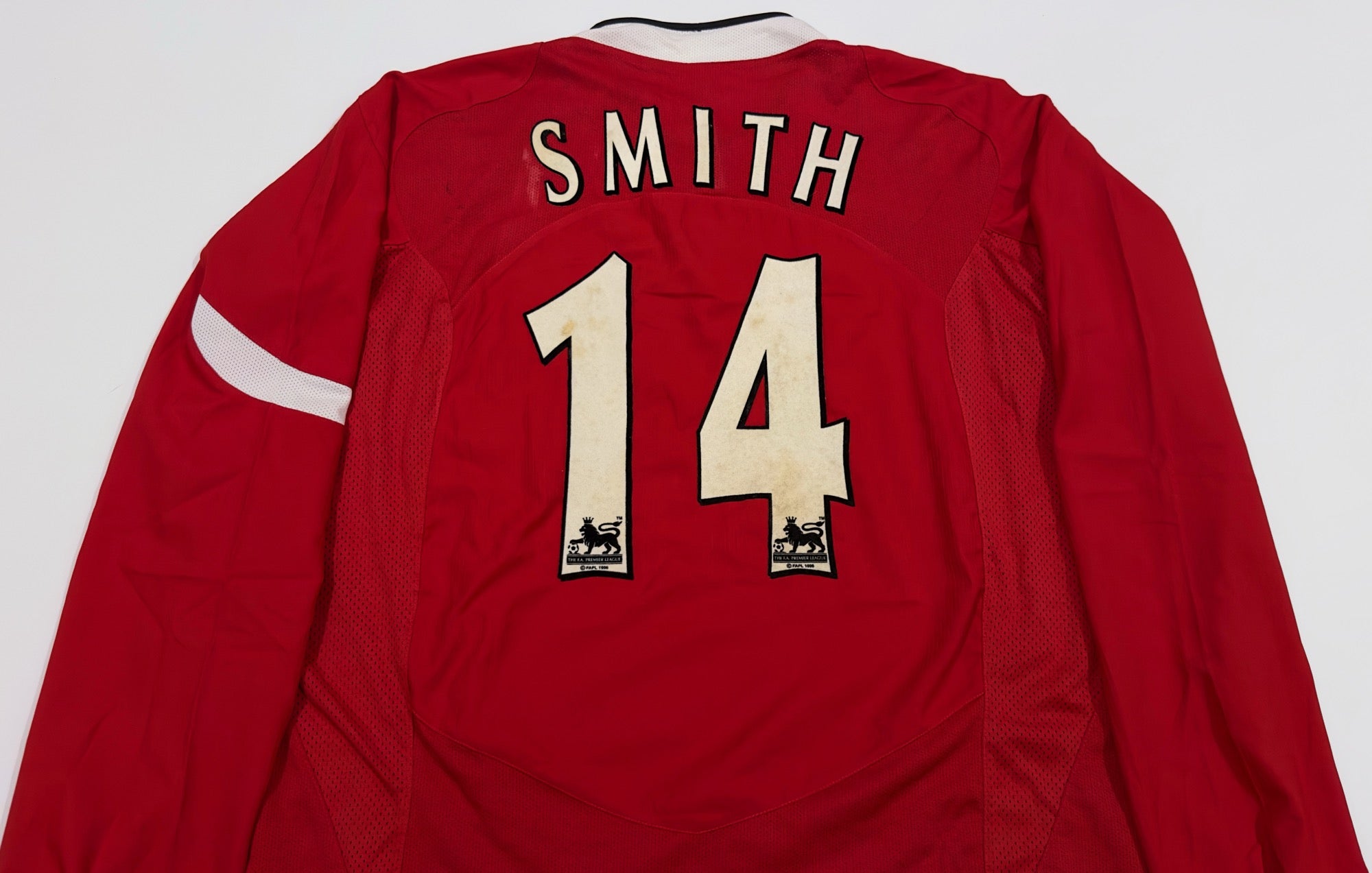 2004/06 Man Utd #14 SMITH Home Jersey (XL) L/S