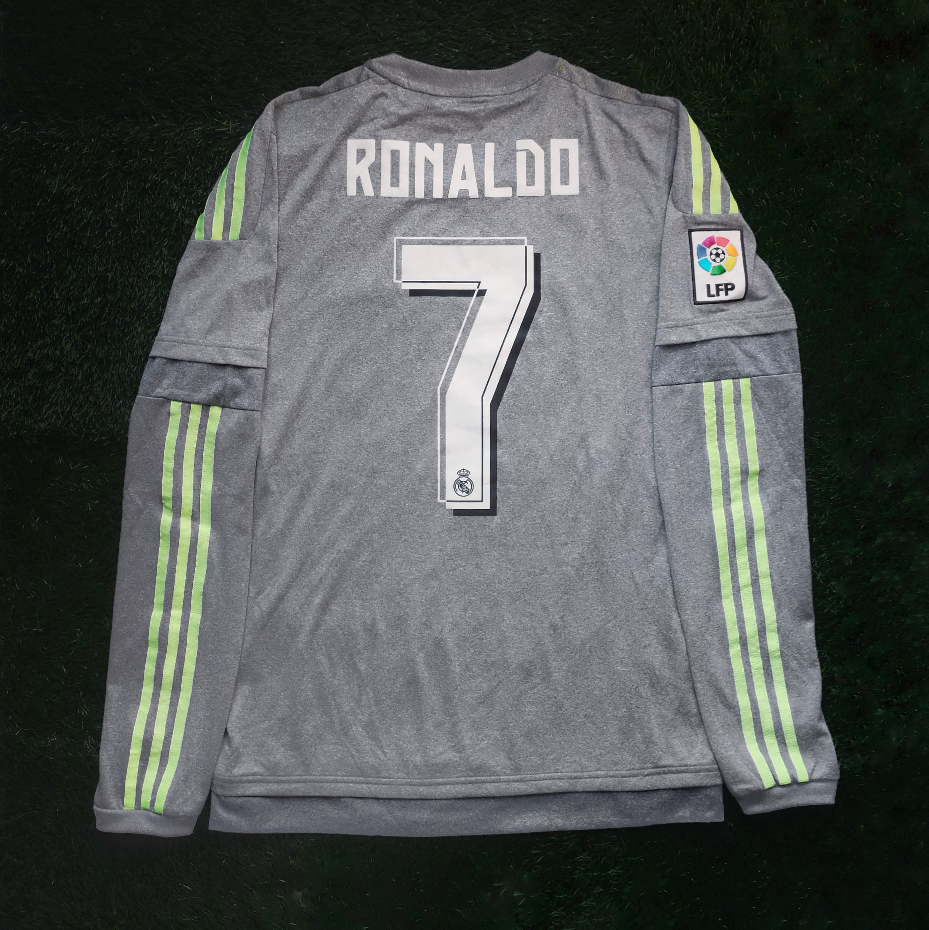 2015/16 Real Madrid #7 RONALDO Away Jersey (S) L/S