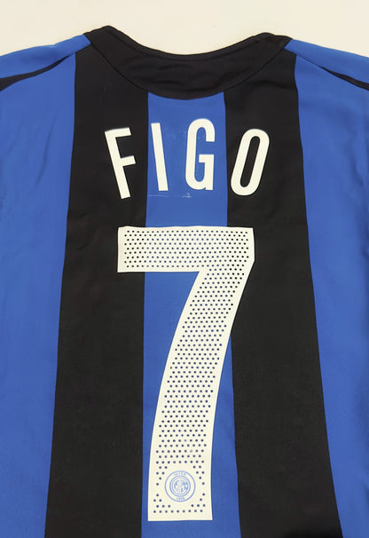 2005/06 Inter Milan #7 FIGO Home Jersey (L)