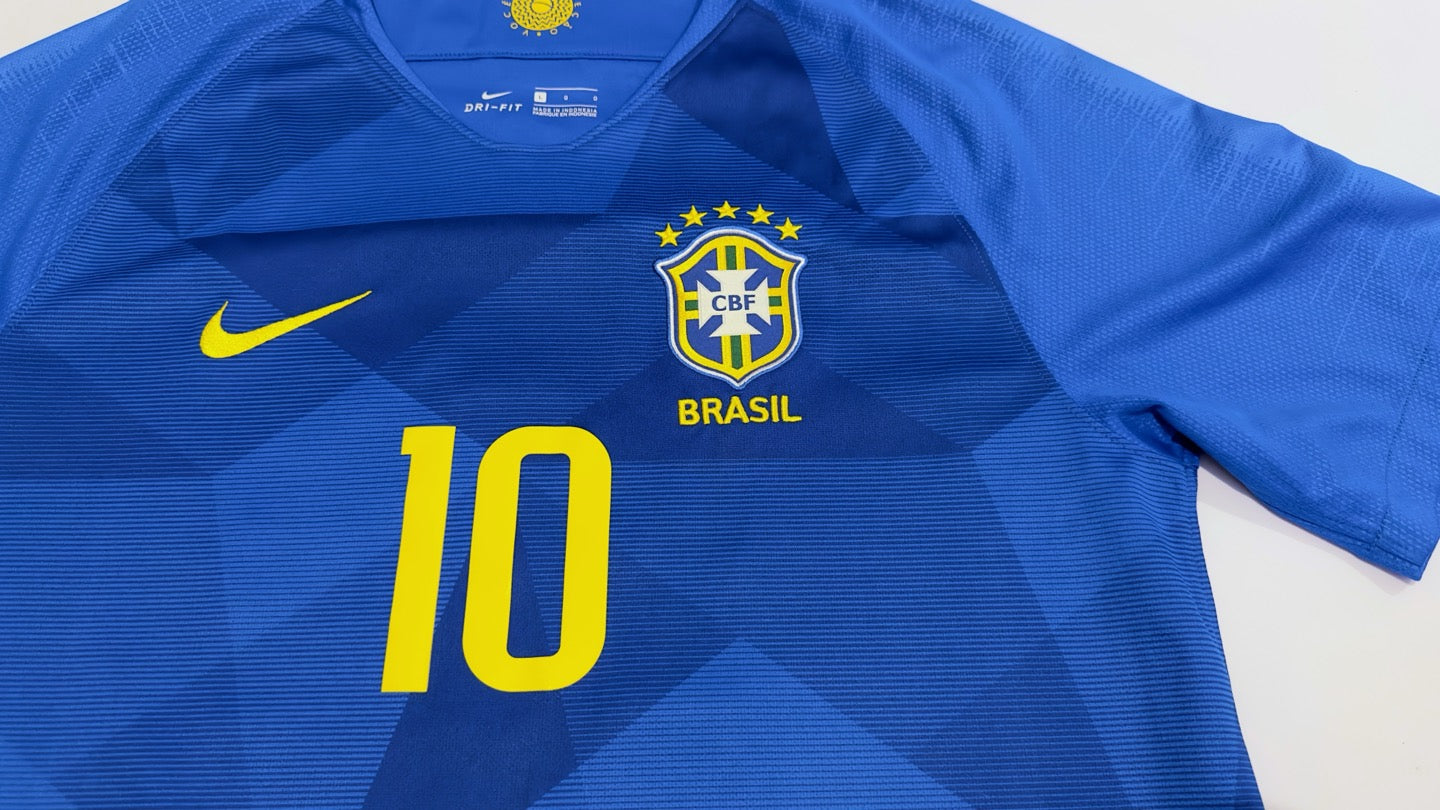 2018 Brazil #10 NEYMAR JR Away Jersey (L)