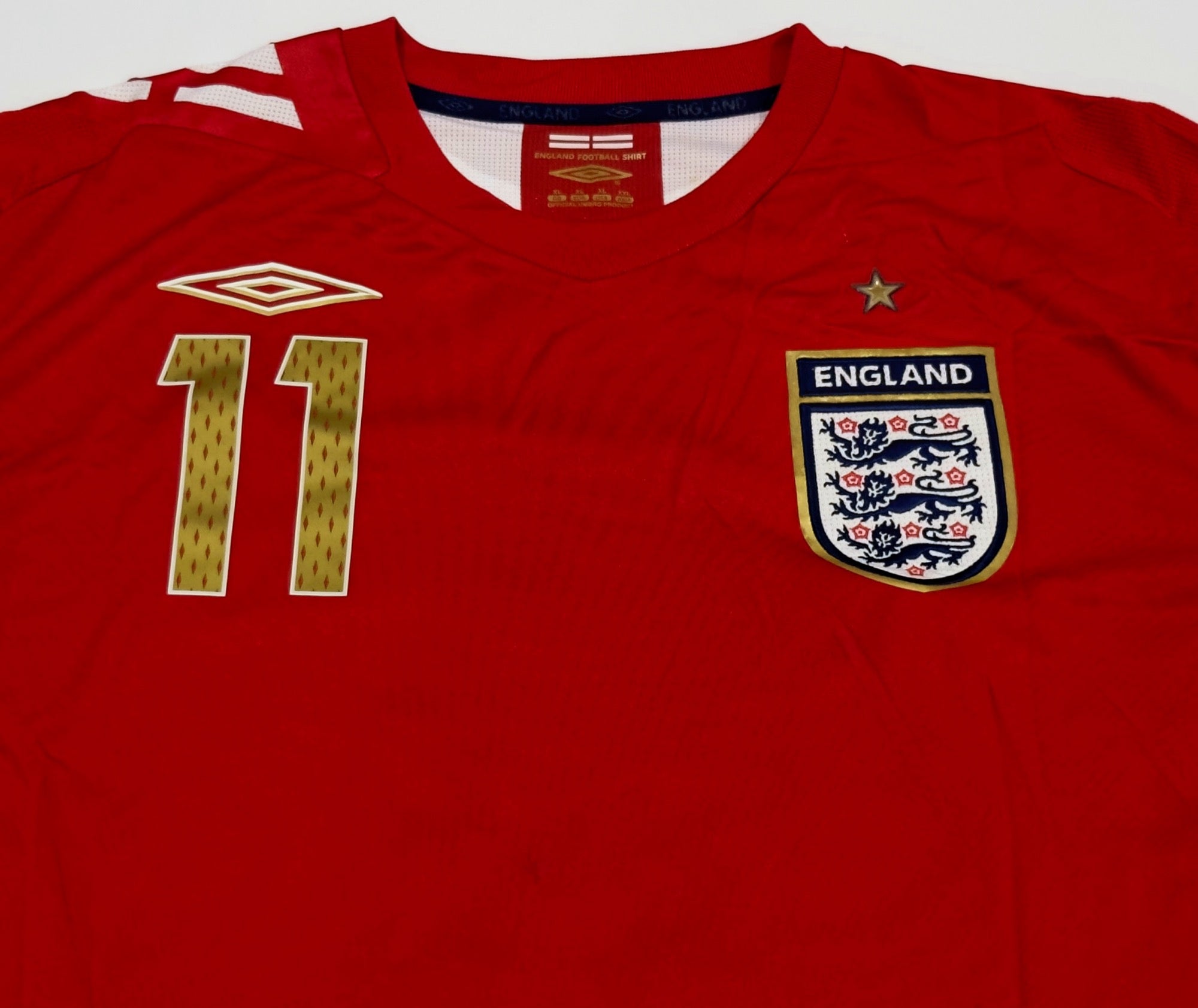 2006/08 England #11 BENTLEY Away Jersey (XL)