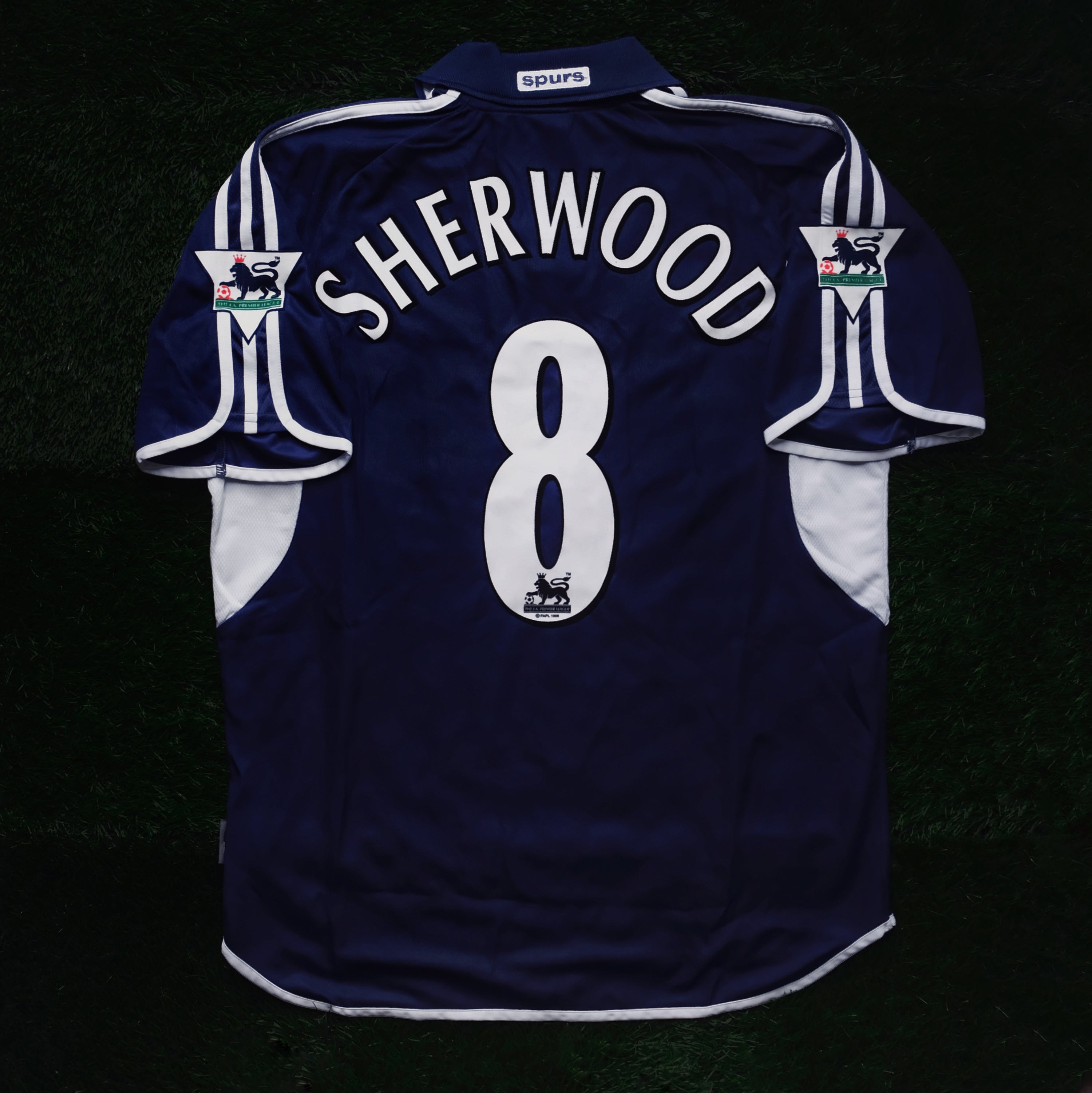 2000/01 Tottenham #8 SHERWOOD Away Jersey (M)