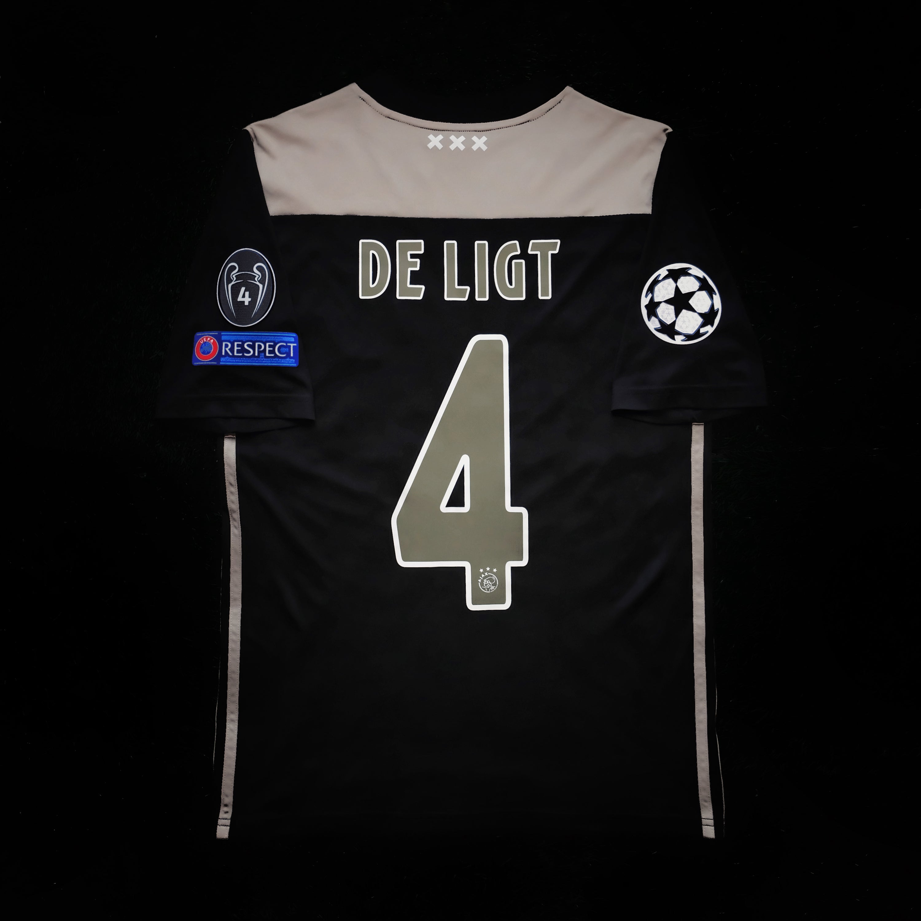 2018/19 Ajax #4 DE LIGT Away Jersey (Y)