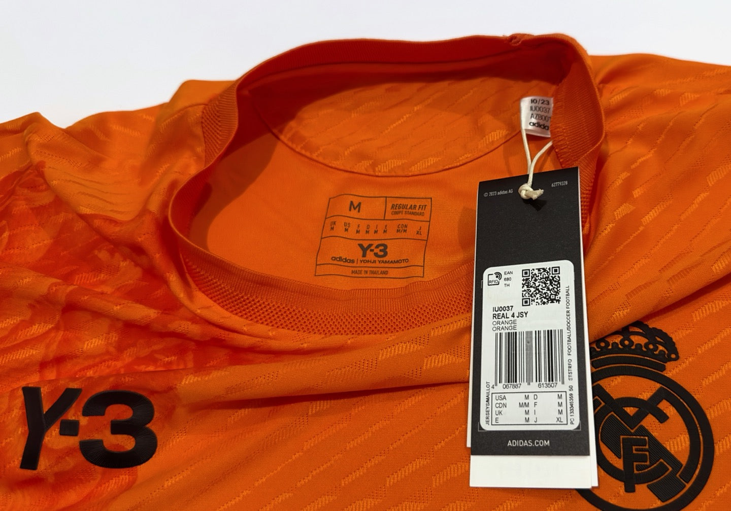 2023/24 Real Madrid X Y-3 Fourth GK Orange Jersey (M)