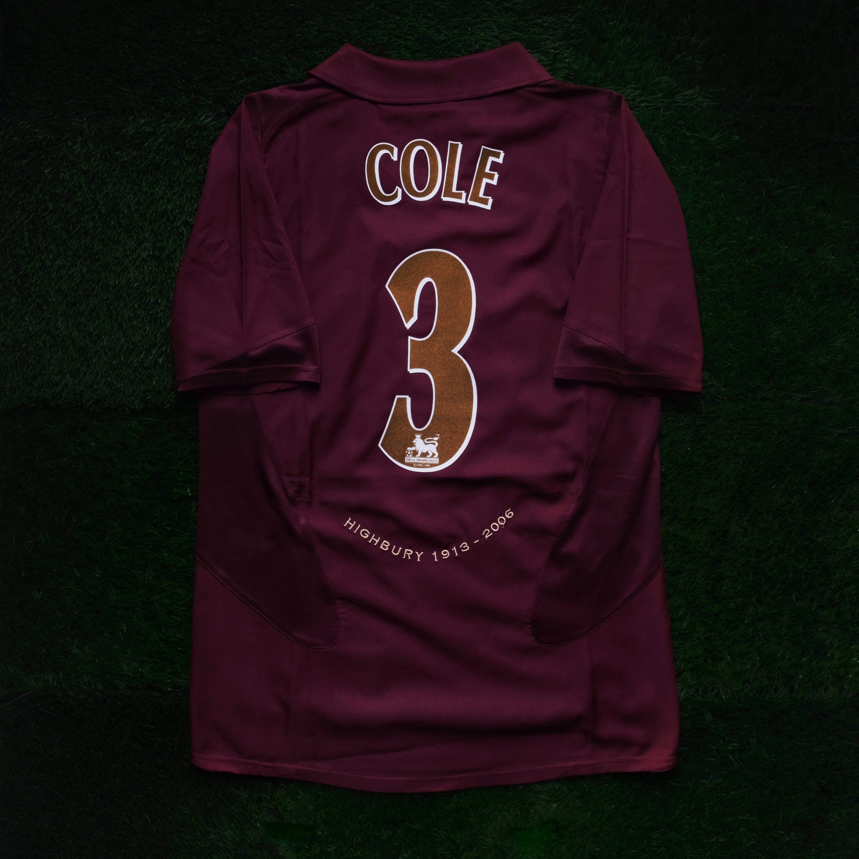 2005/06 Arsenal #3 COLE Home Jersey (S)