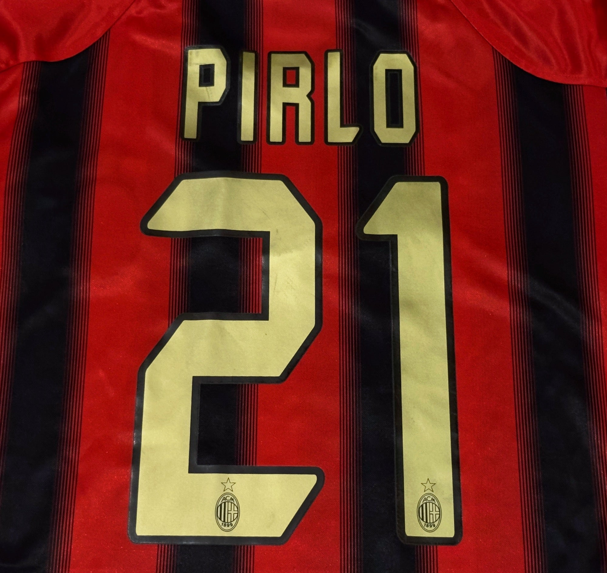 2004/05 AC Milan #21 PIRLO Home Jersey (L) L/S