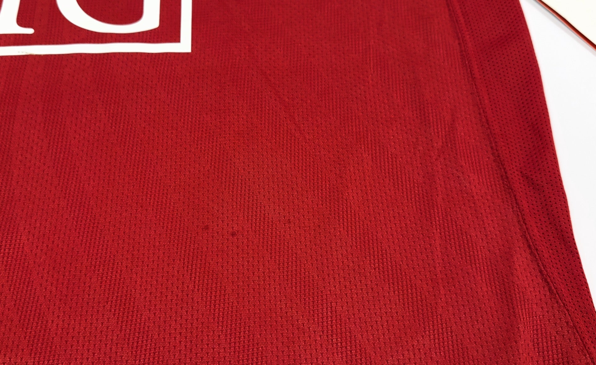 2007/08 Man Utd #4 HARGREAVES Home Jersey (XL) L/S