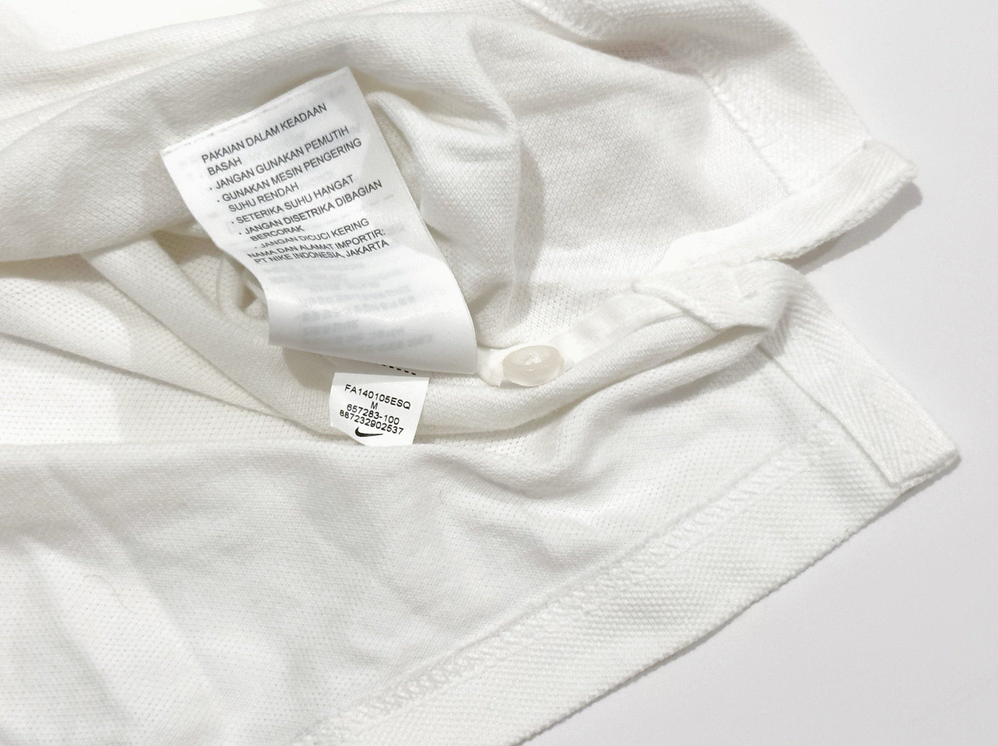 Nike Hong Kong White Polo Shirt (M)