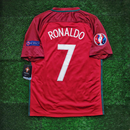 2016/17 Portugal #7 RONALDO Home Jersey (M)