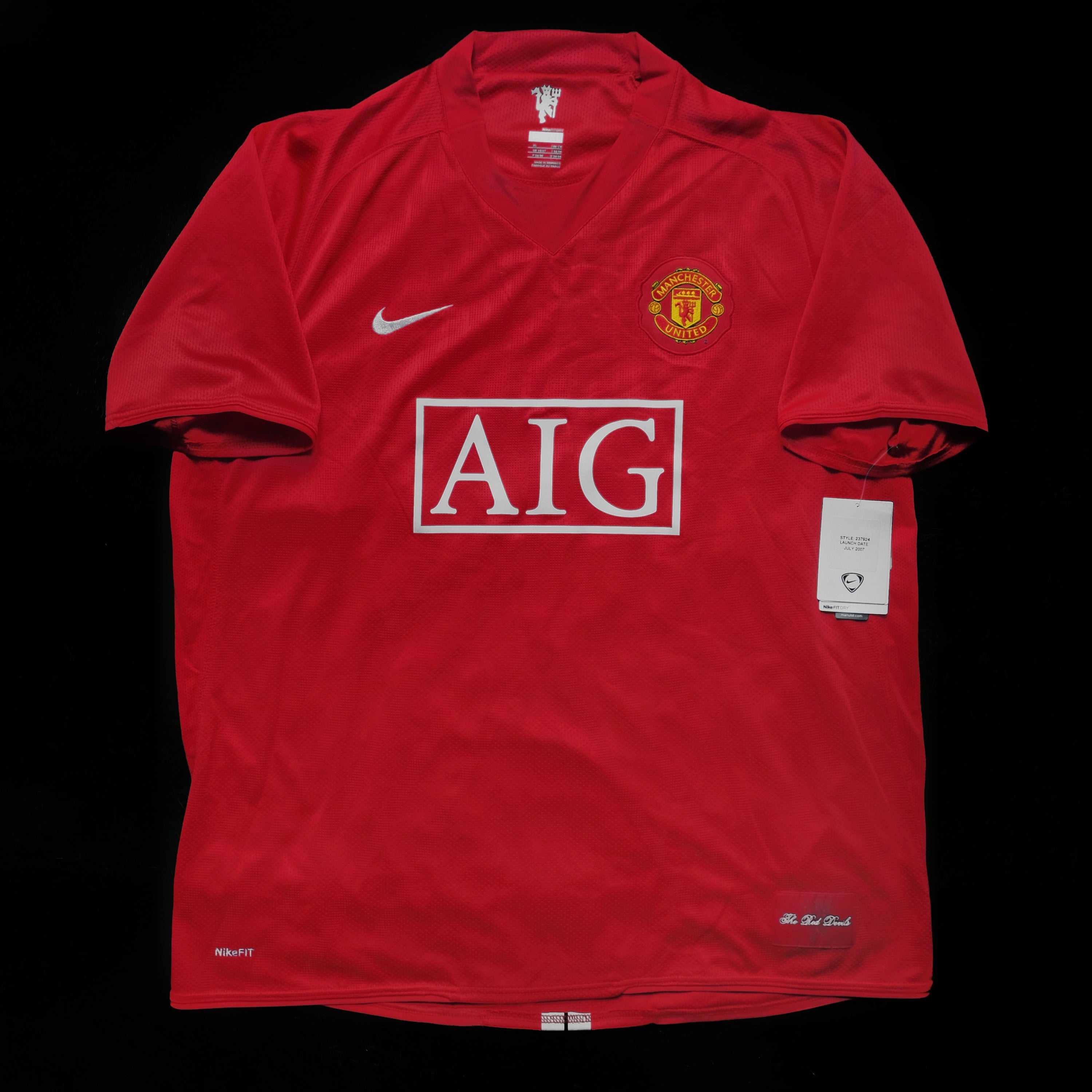 2007/09 Man Utd Home Jersey (XL)