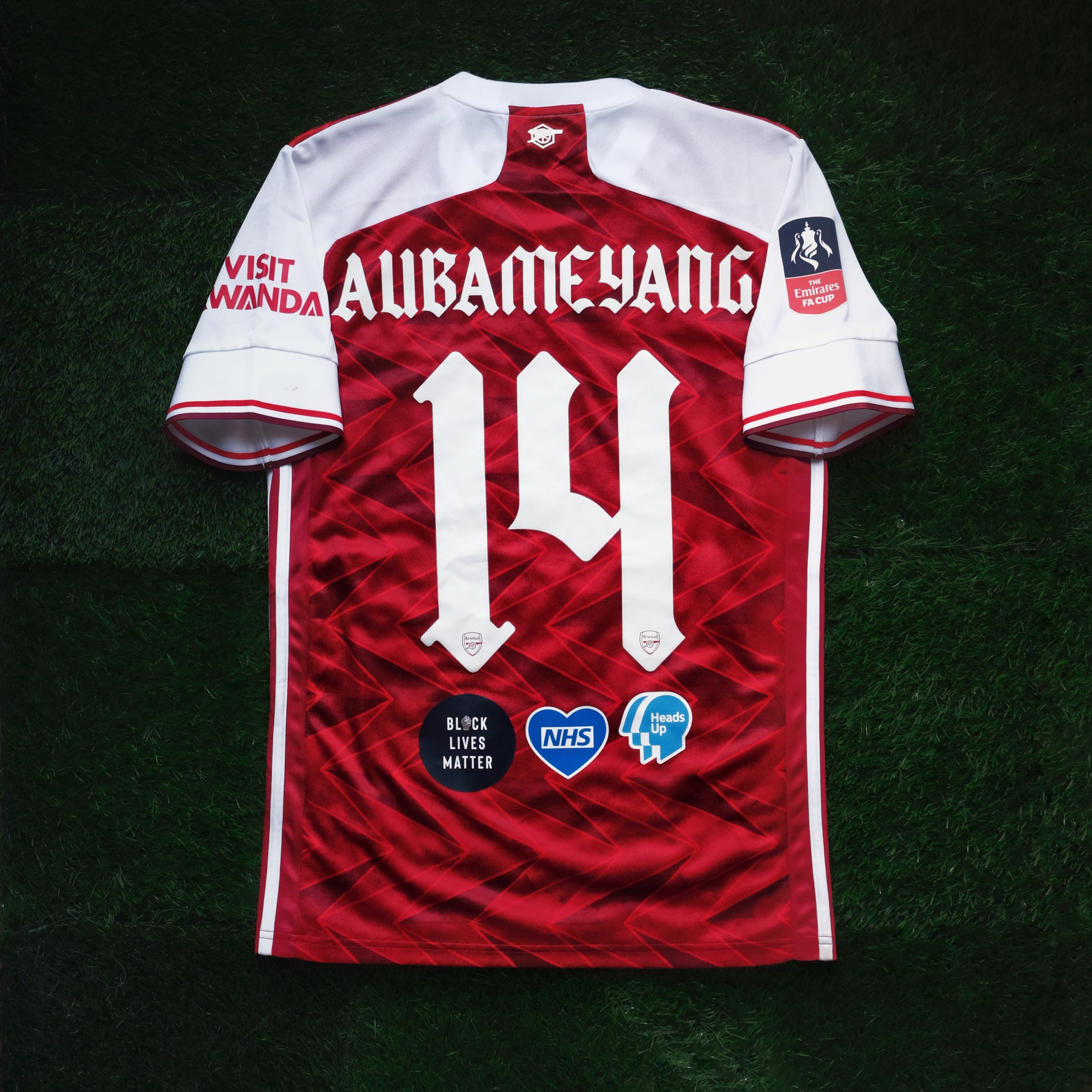 2020/21 Arsenal #14 AUBAMEYANG Home Jersey (S)