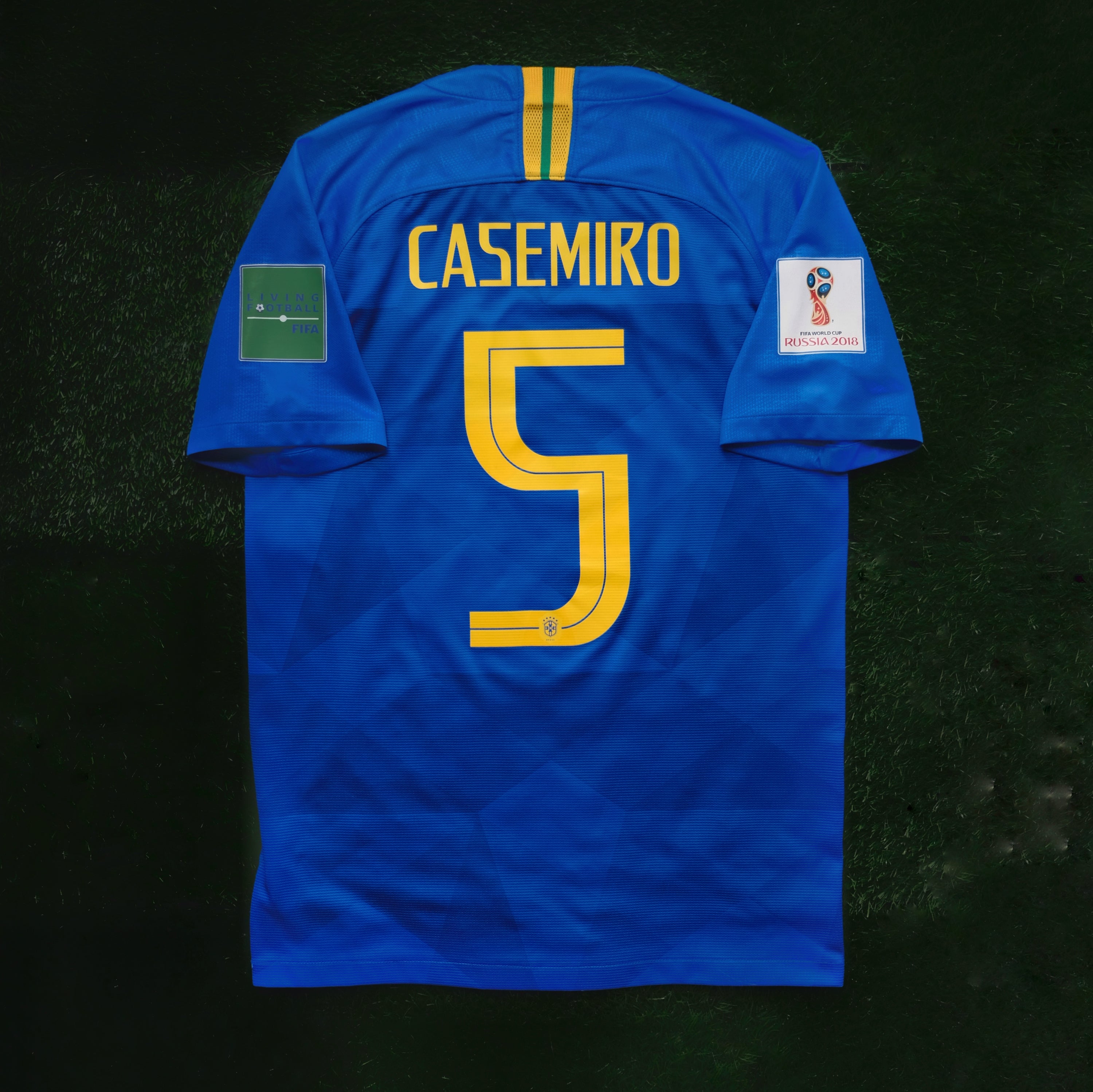 2018 Brazil #5 CASEMIRO Away Jersey (S)