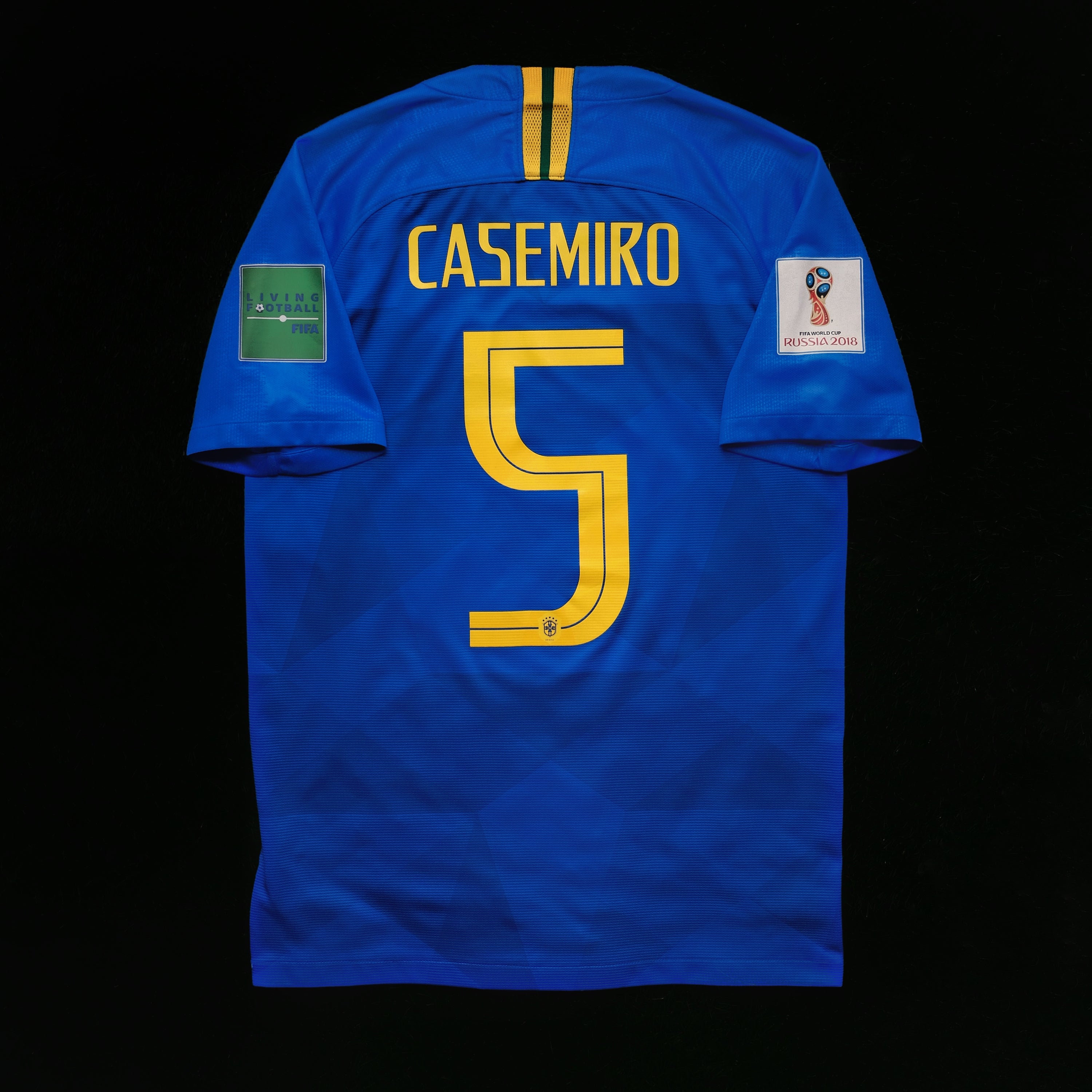 2018 Brazil #5 CASEMIRO Away Jersey (S)