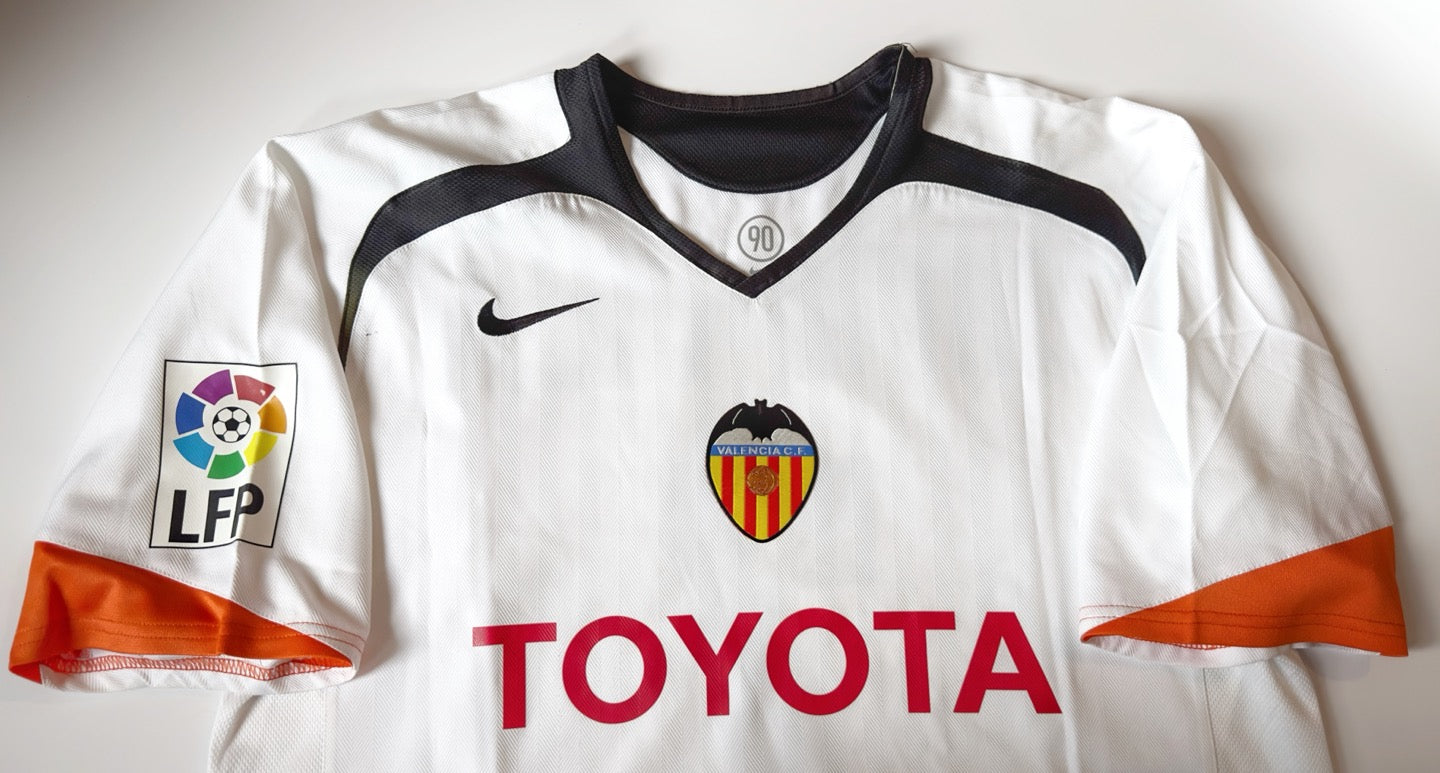 2005/06 Valencia #7 DAVID VILLA Home Jersey (L)