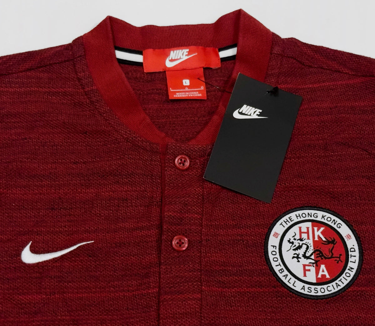 Nike Hong Kong Red Polo Shirt (L)