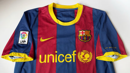 2010/11 Barcelona #7 DAVID VILLA Home Jersey (M)