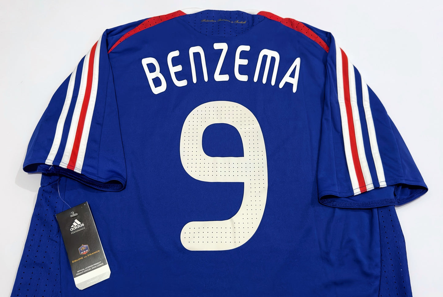 2007/08 France #9 BENZEMA Home Jersey (M)