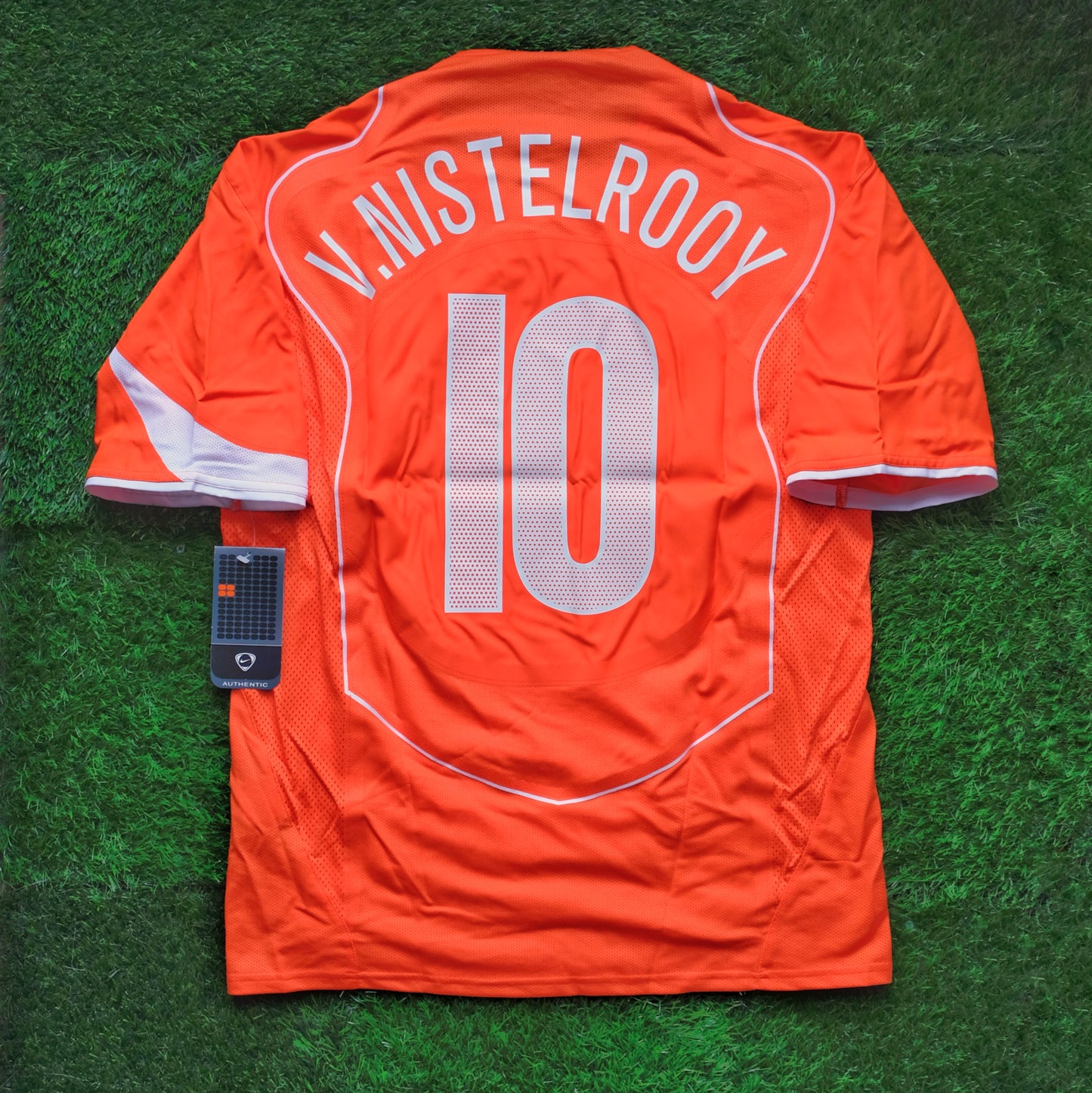 2004 Netherlands #10 V.NISTELROOY Home Jersey Nike Total 90 Boxset (L)