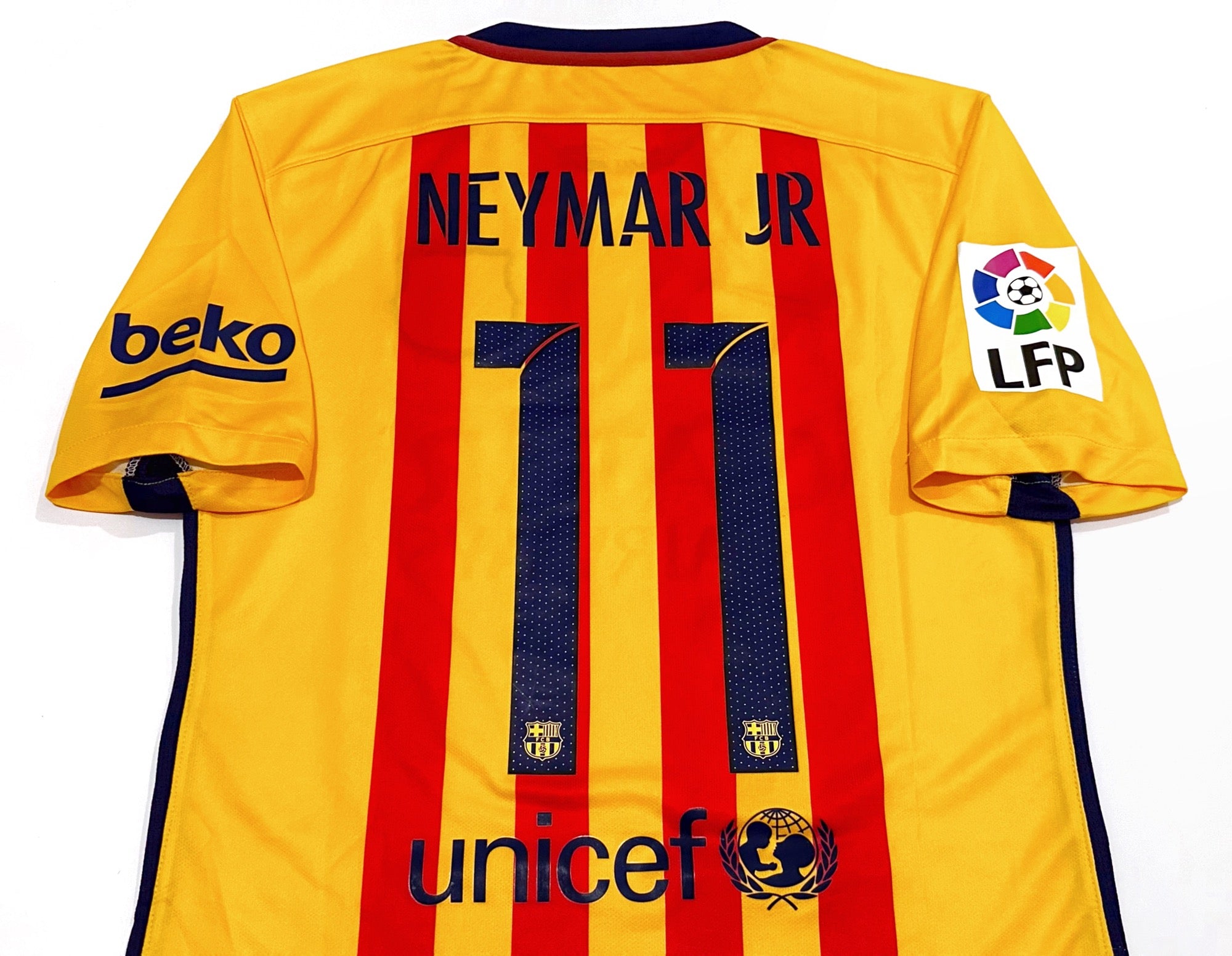 2015/16 Barcelona #11 NEYMAR JR Away Jersey (S) – Double Kick