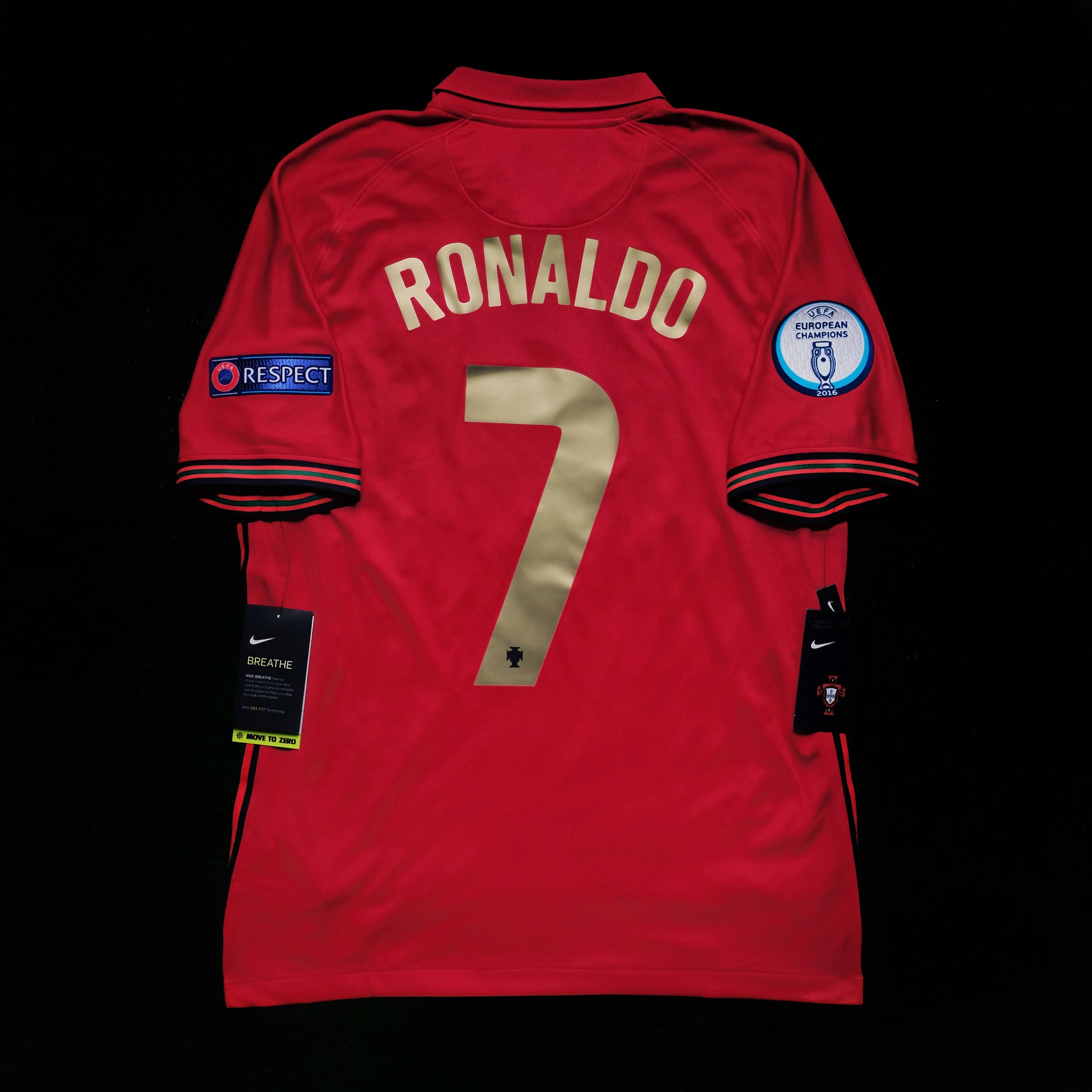 2020/21 Portugal #7 RONALDO Home Jersey (M)