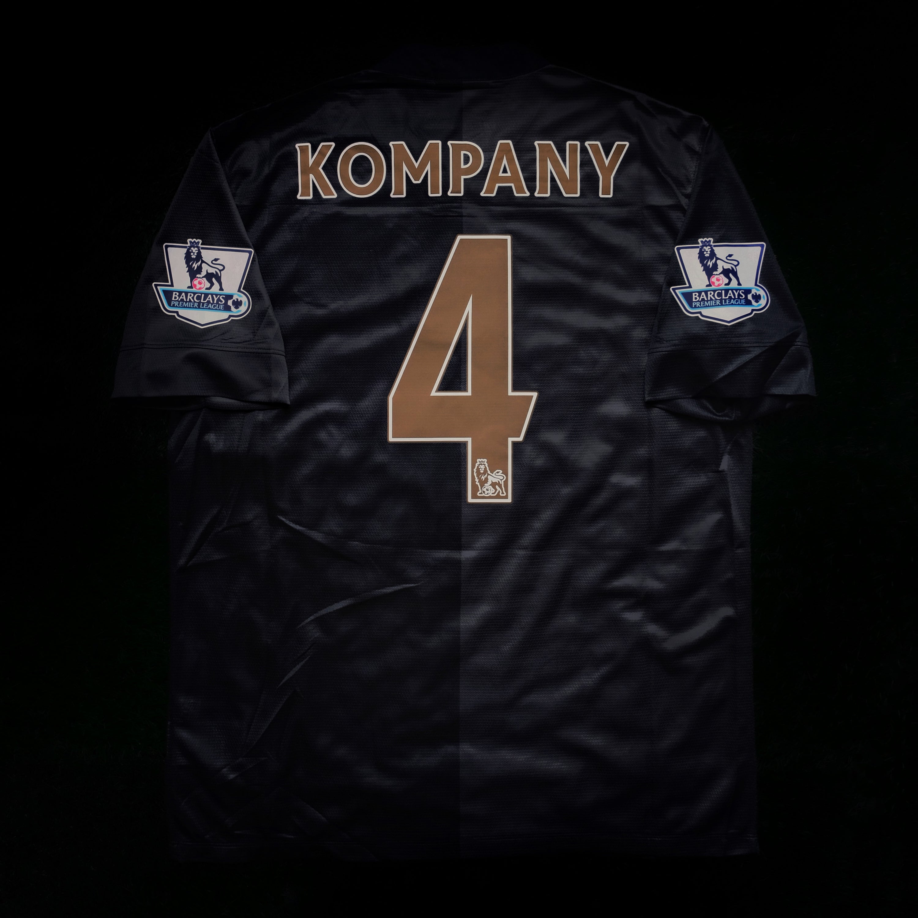 2013/14 Man City #4 KOMPANY Away Jersey (L)