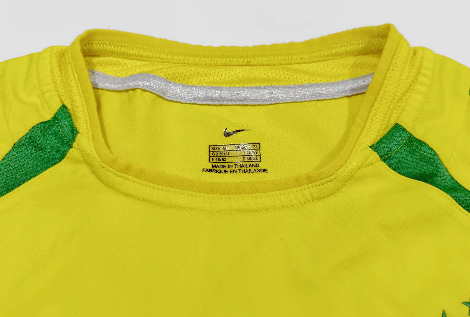 2002 Brazil #9 RONALDO Home Jersey (M)