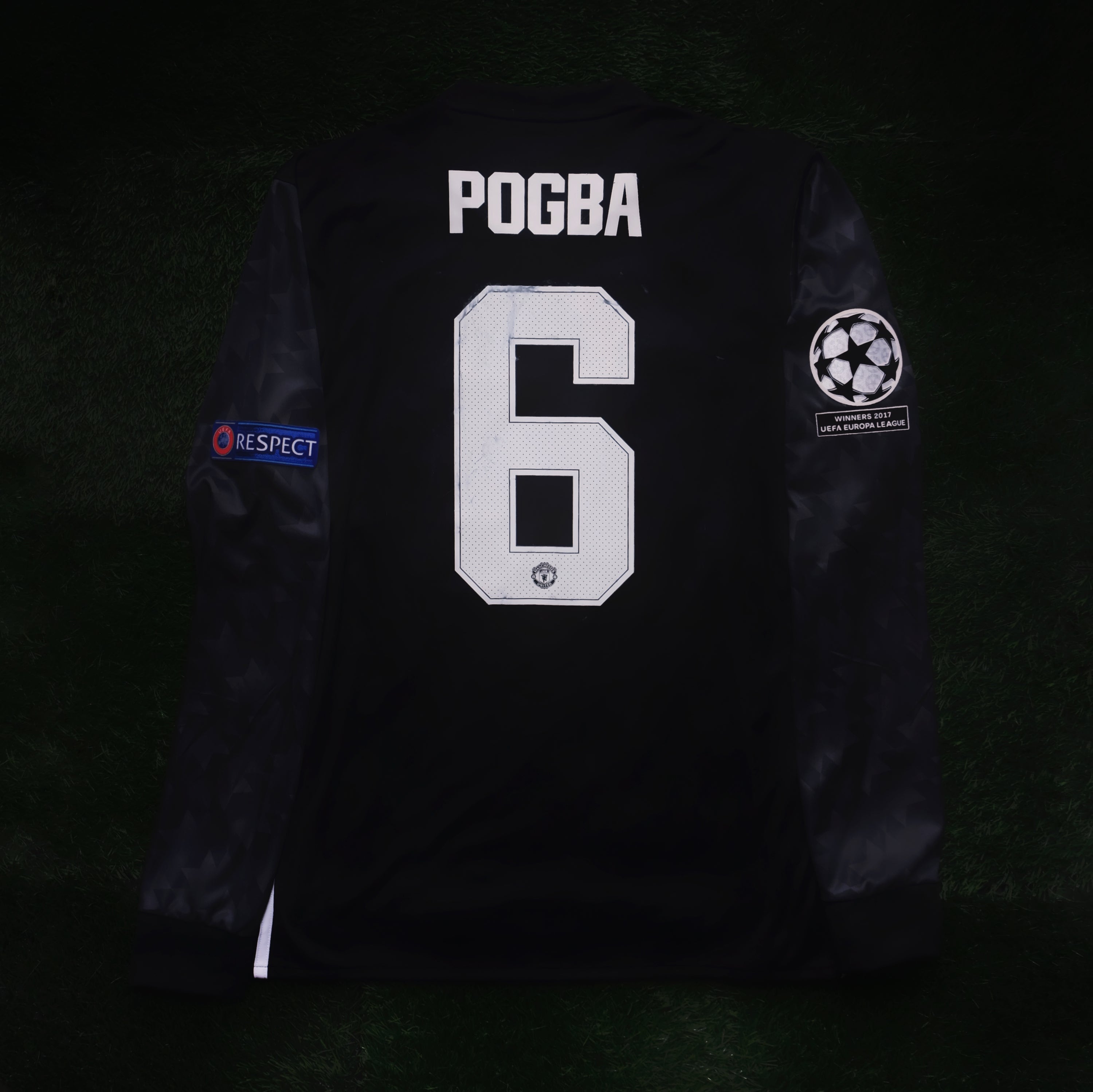 2017/18 Man Utd #6 POGBA Away Jersey (S) L/S