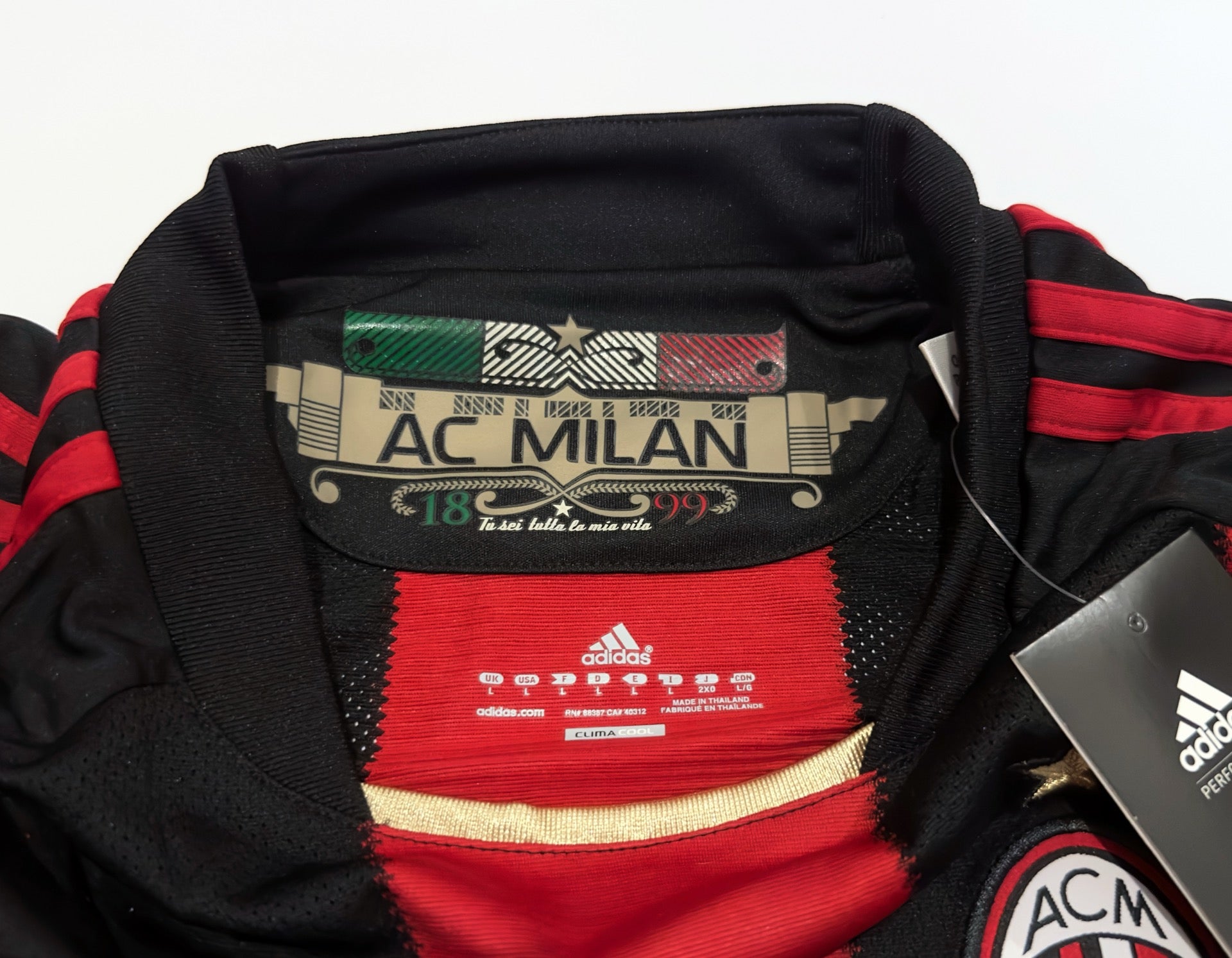 2010/11 AC Milan Home Jersey (L) L/S