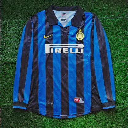 1998/99 Inter Milan #14 SIMEONE Home Jersey (XL) L/S