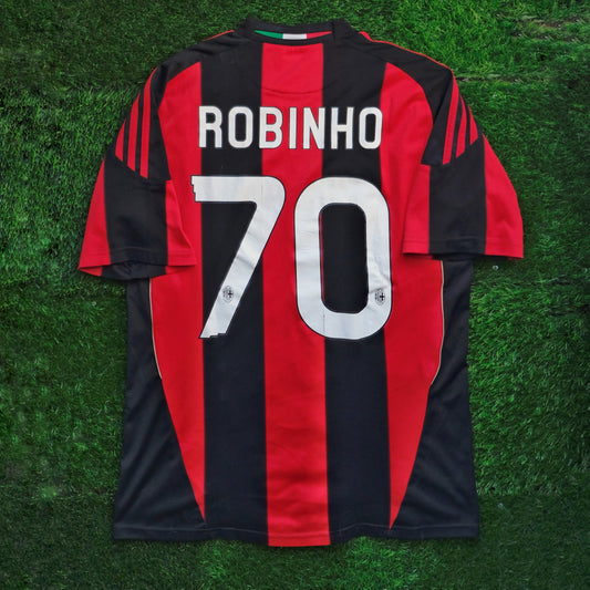 2010/11 AC Milan #70 ROBINHO Home Jersey (M)