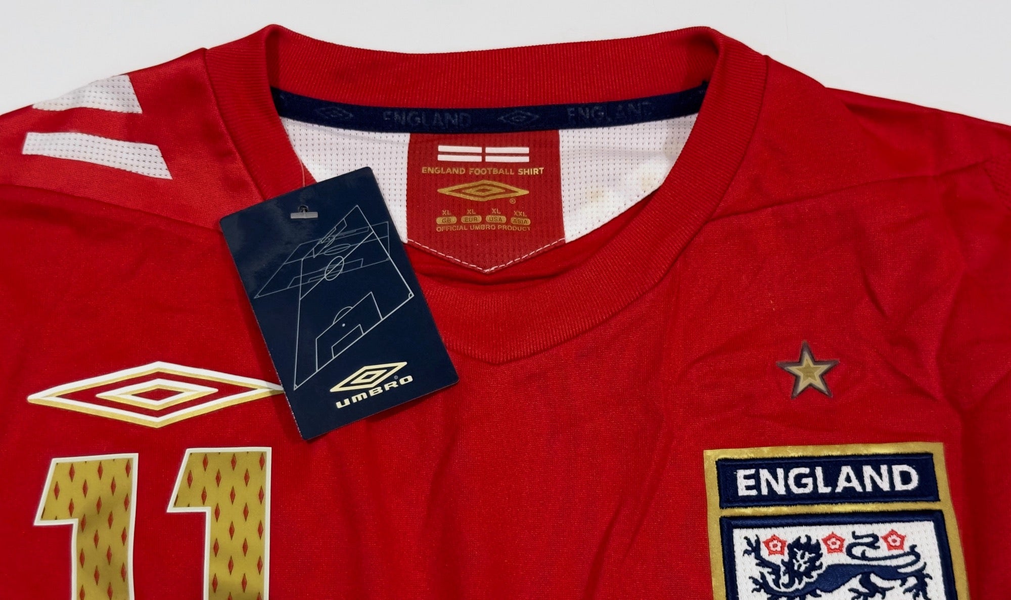 2006/08 England #11 BENTLEY Away Jersey (XL)