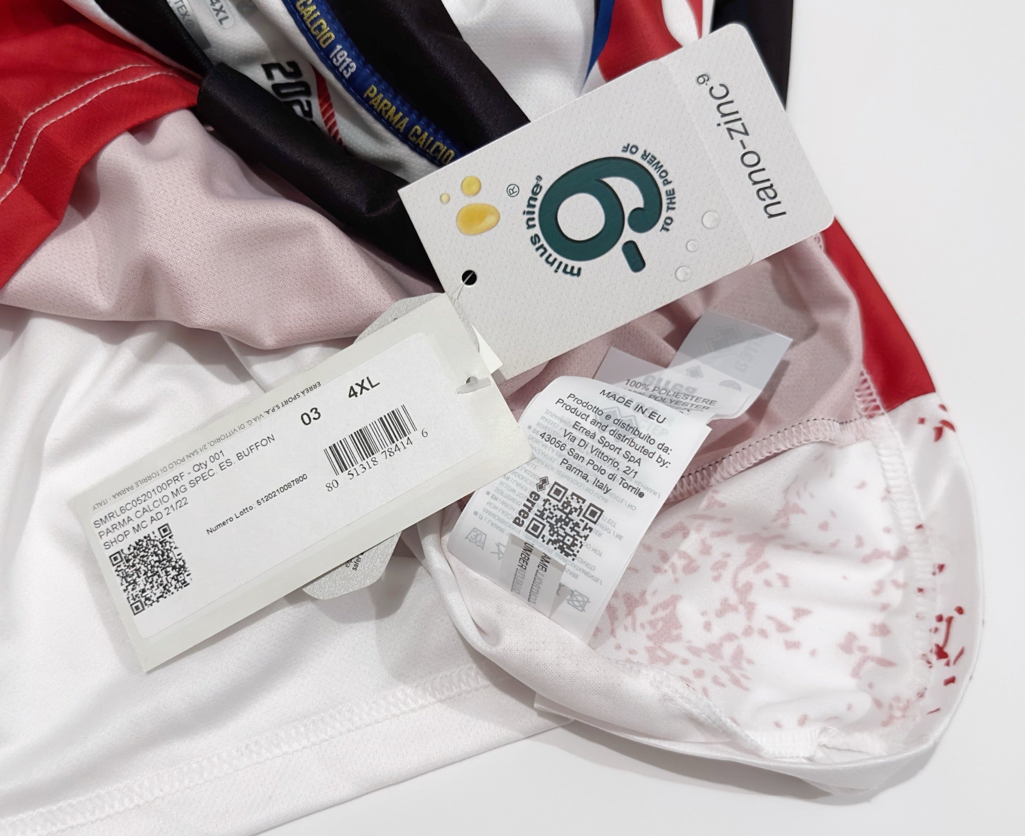 2021/22 Parma #1 BUFFON GK Jersey (4XL)