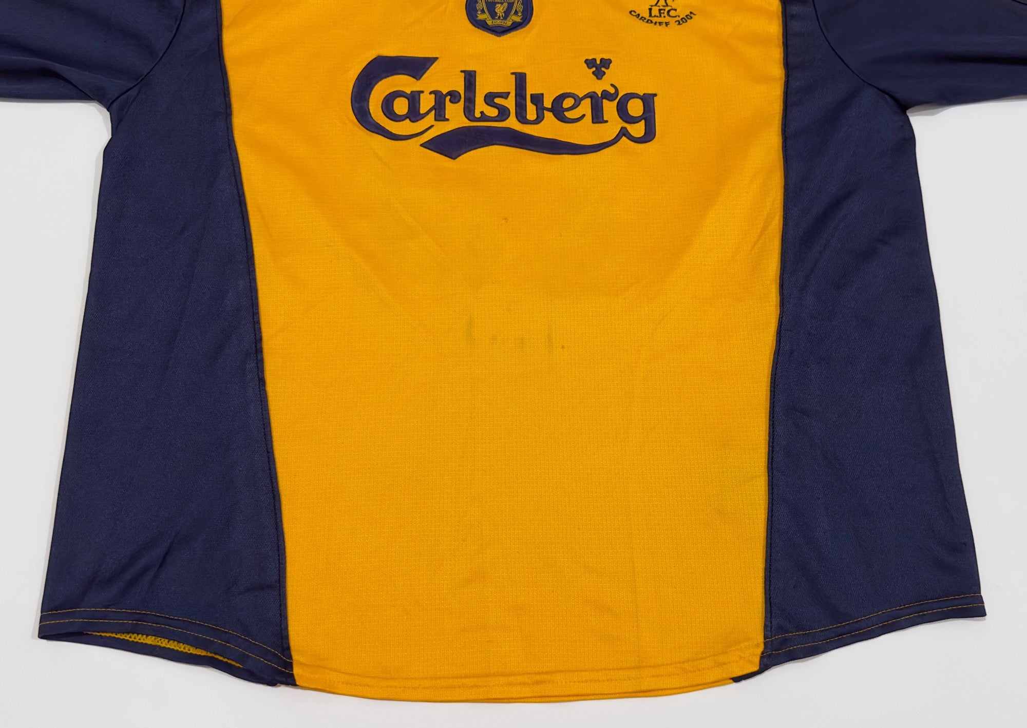 2000/02 Liverpool #15 BERGER Away Jersey (L)